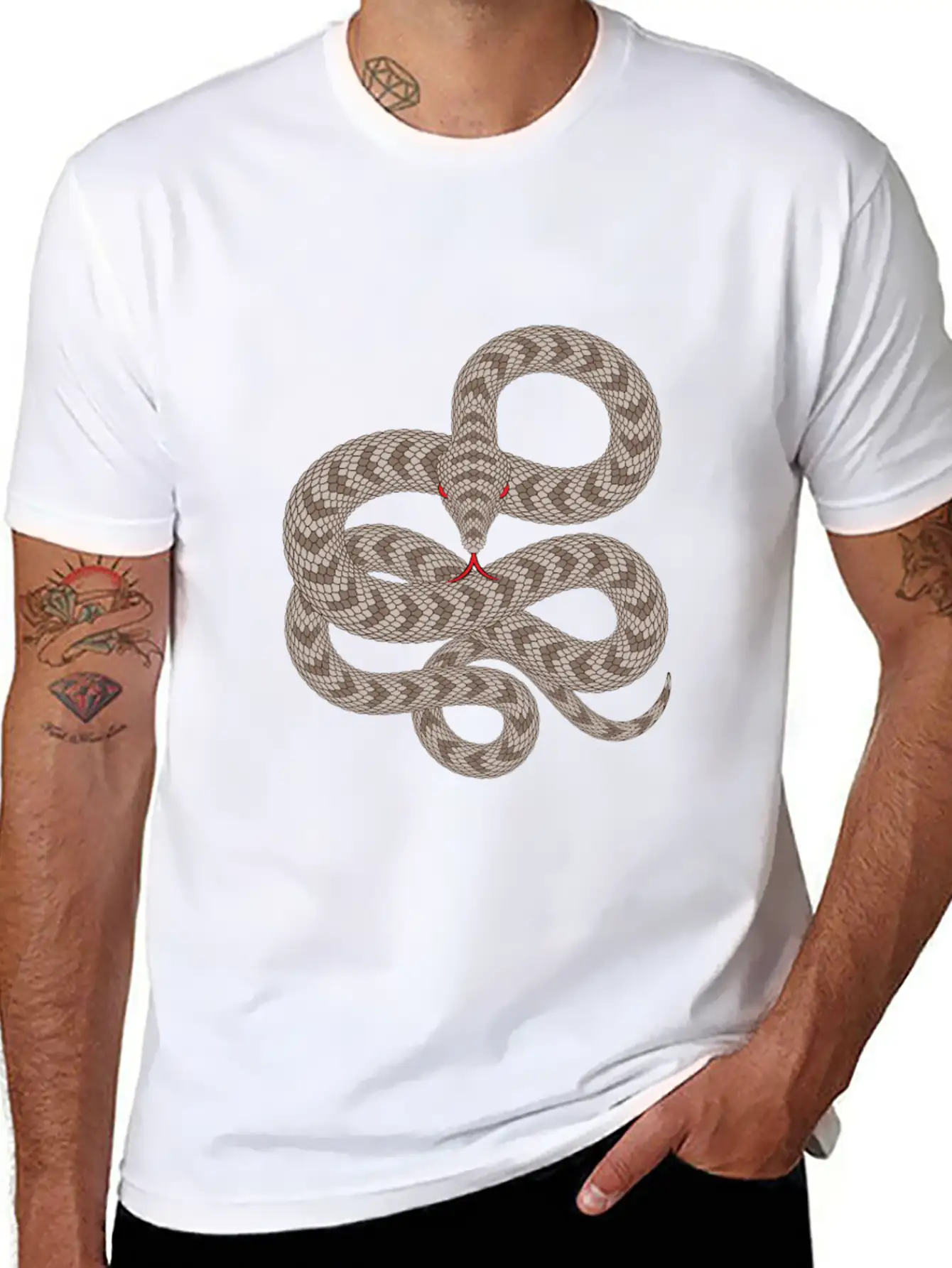Snake1 Unisex Casual T-Shirt – Clean Design For Daily Comfort