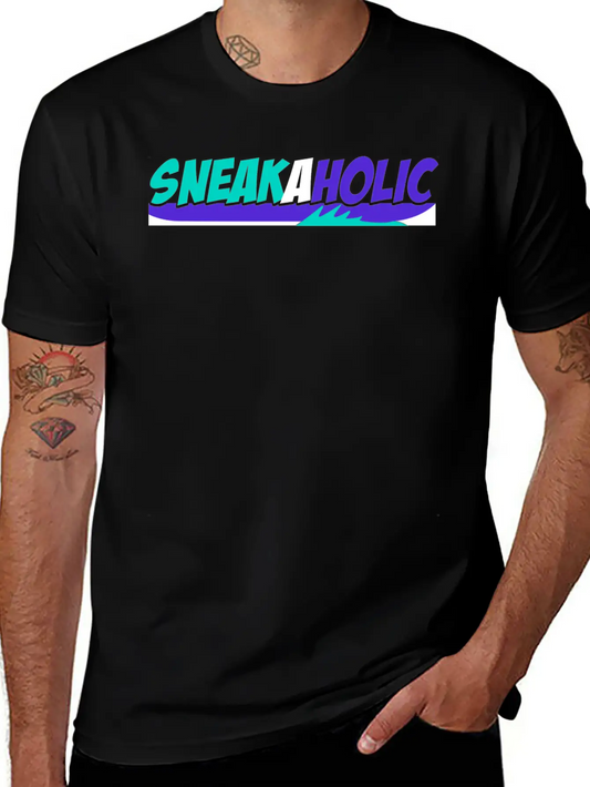Sneakaholic Graphic Modern Fit Casual T-Shirt – Clean And Versatile Design