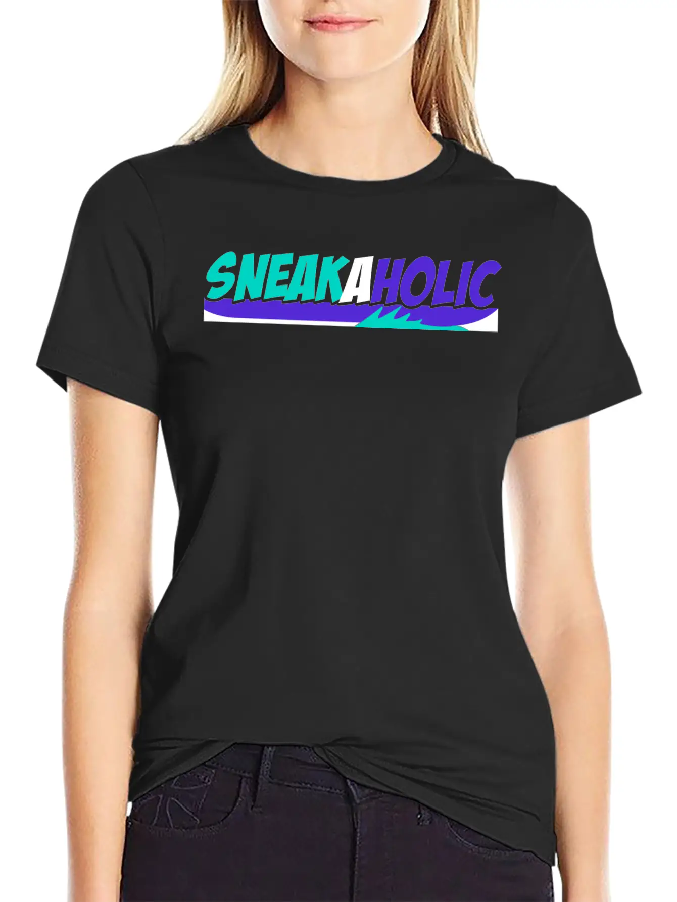 Sneakaholic Graphic Modern Fit Casual T-Shirt – Clean And Versatile Design