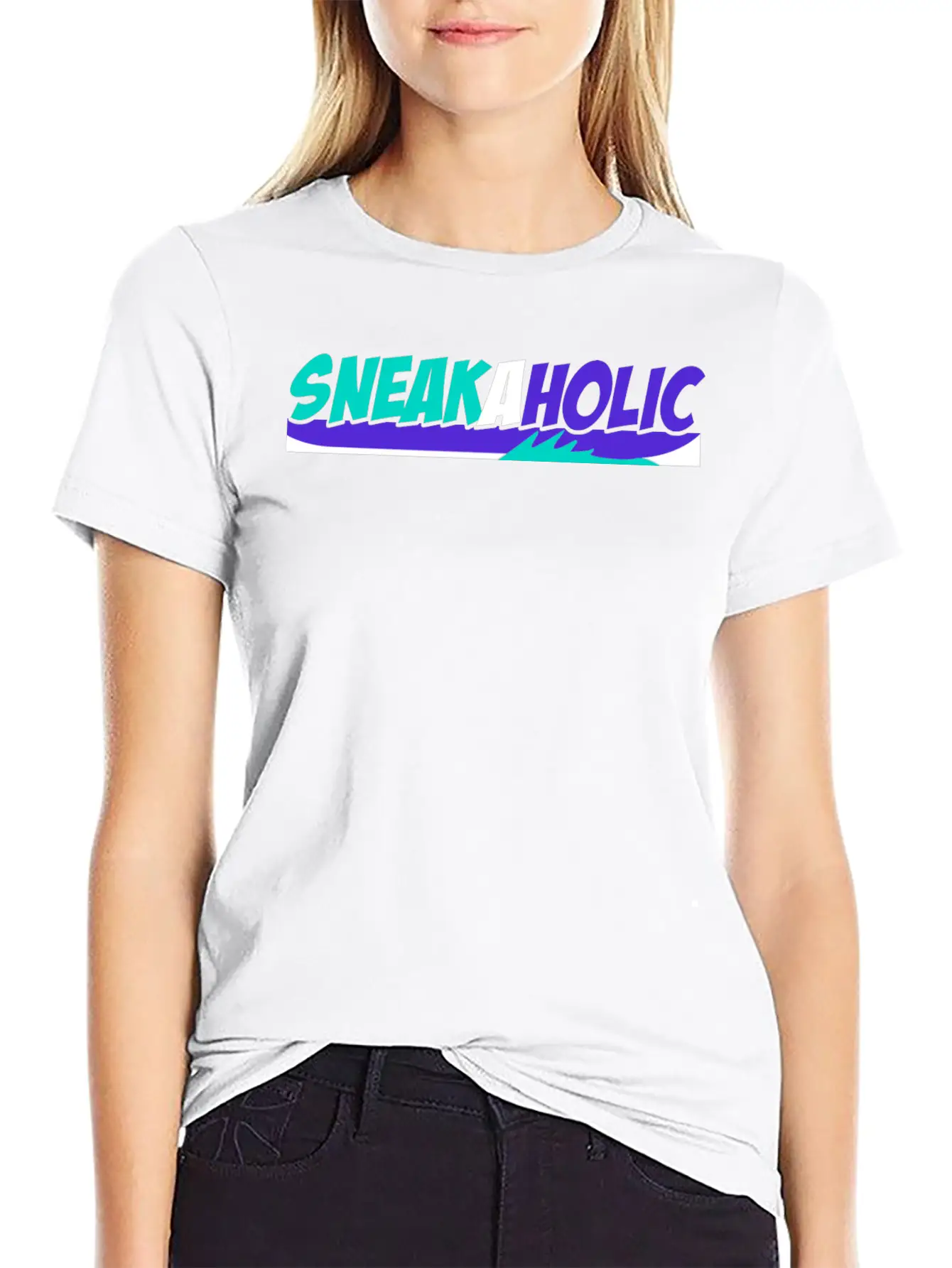 Sneakaholic Graphic Modern Fit Casual T-Shirt – Clean And Versatile Design