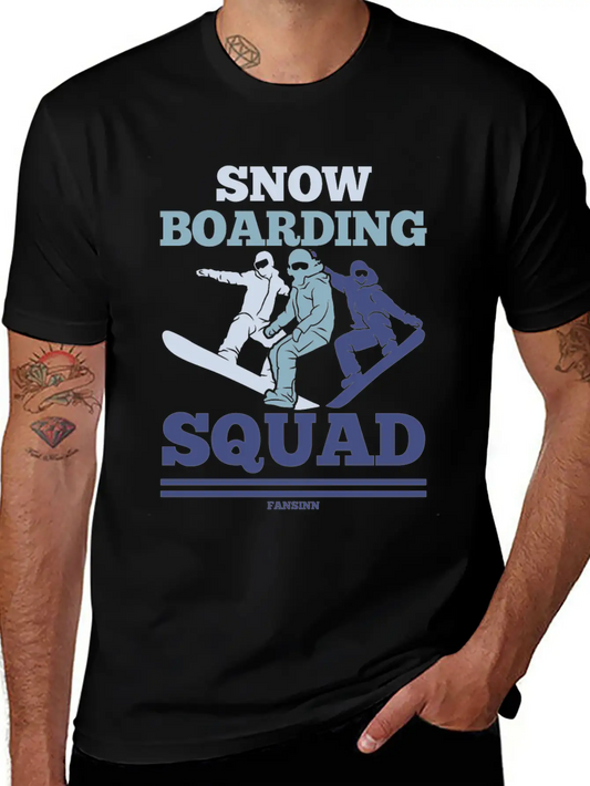 Snow Boarding Squad Soft Cotton Short Sleeve Tee – Unisex Wardrobe Staple