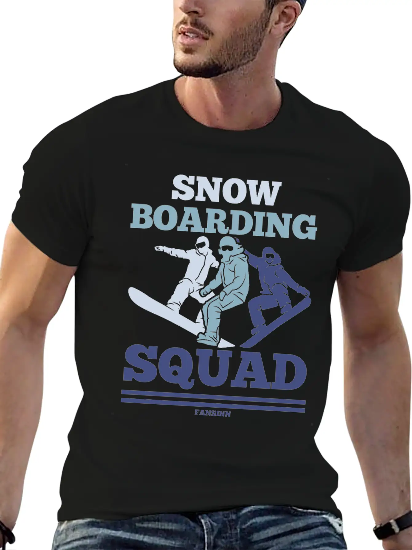 Snow Boarding Squad Soft Cotton Short Sleeve Tee – Unisex Wardrobe Staple