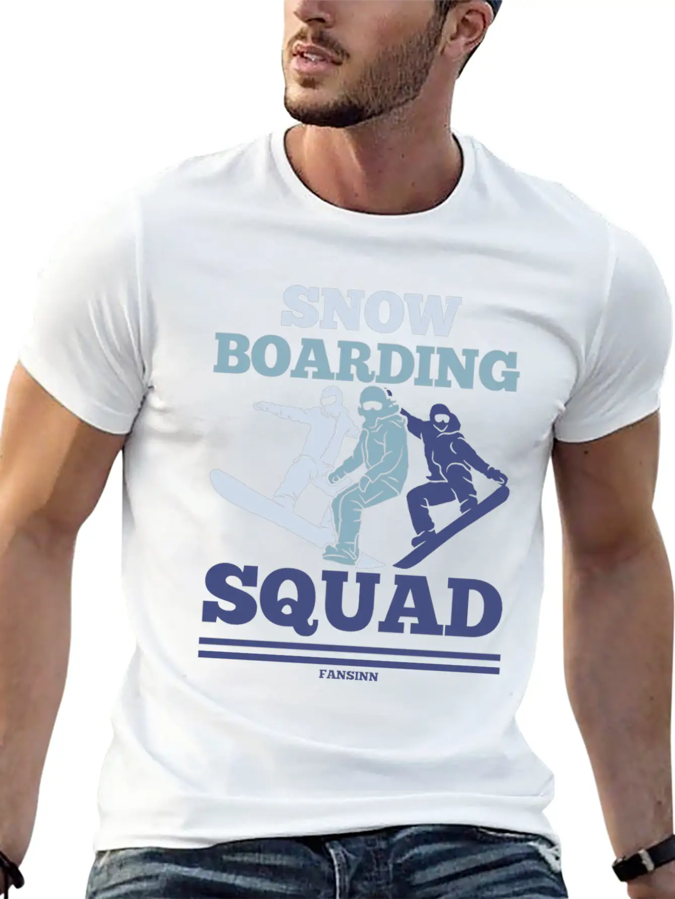 Snow Boarding Squad Soft Cotton Short Sleeve Tee – Unisex Wardrobe Staple