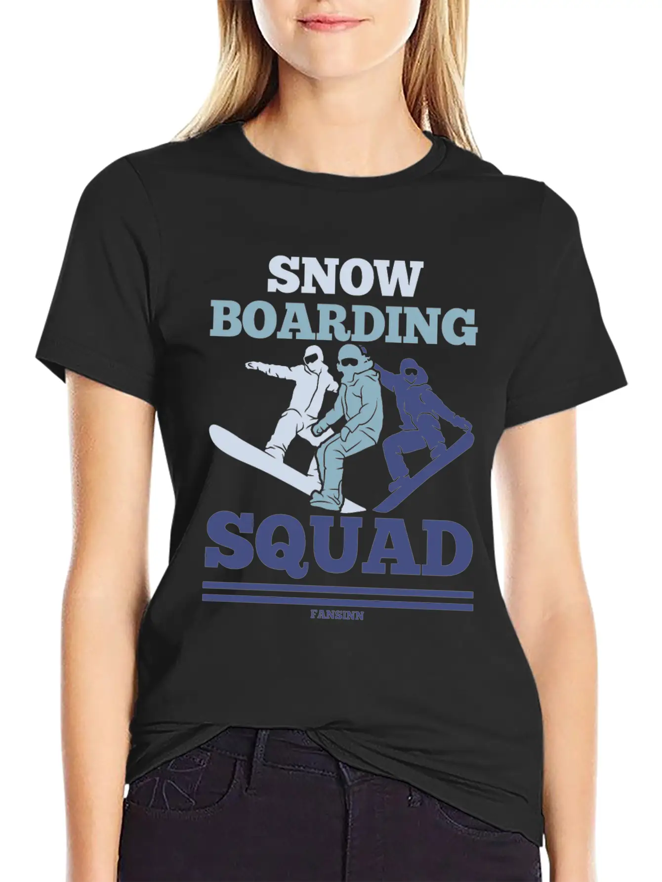 Snow Boarding Squad Soft Cotton Short Sleeve Tee – Unisex Wardrobe Staple
