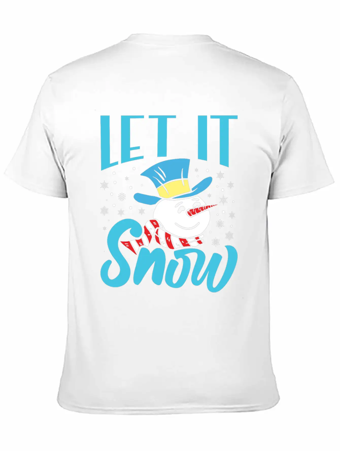 Snow Fever Snowman Let It Snow Funny Frozen Lightweight Cotton T-Shirt – Daily Comfort Graphic Shirt
