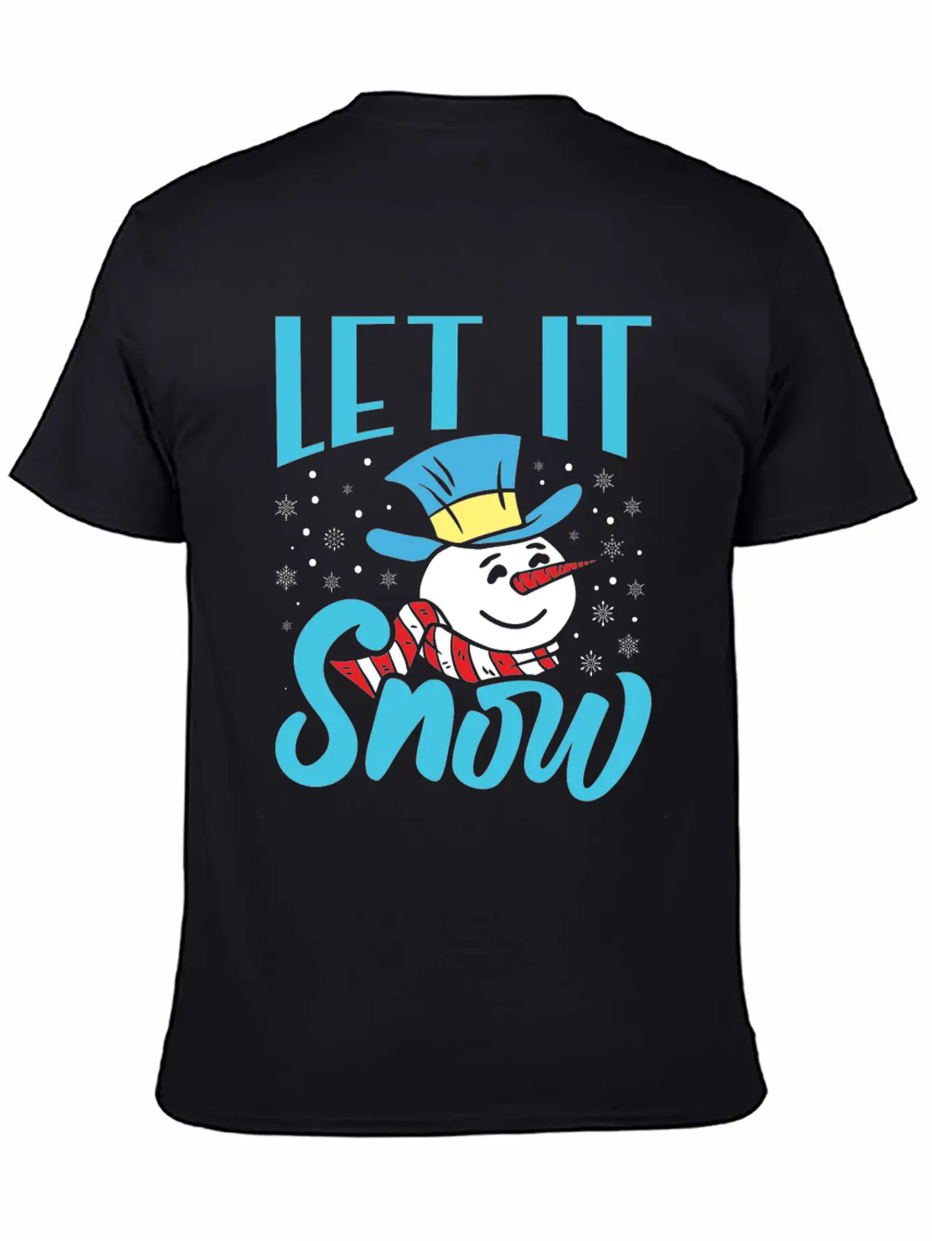 Snow Fever Snowman Let It Snow Funny Frozen Lightweight Cotton T-Shirt – Daily Comfort Graphic Shirt