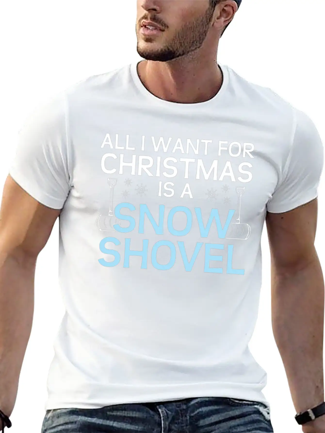 Snow Shovel Winter Ice Christmas Gift Classic Fit Graphic Tee For Daily Comfort – Unisex Cotton Shirt