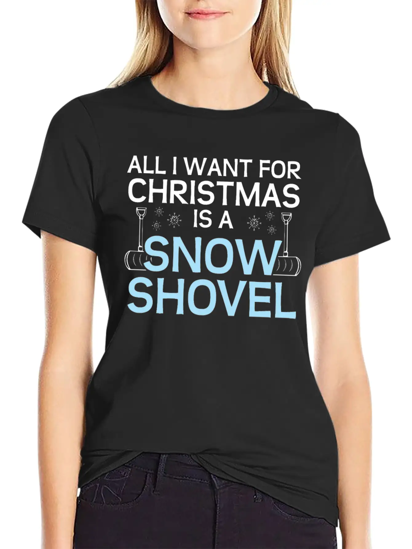 Snow Shovel Winter Ice Christmas Gift Classic Fit Graphic Tee For Daily Comfort – Unisex Cotton Shirt