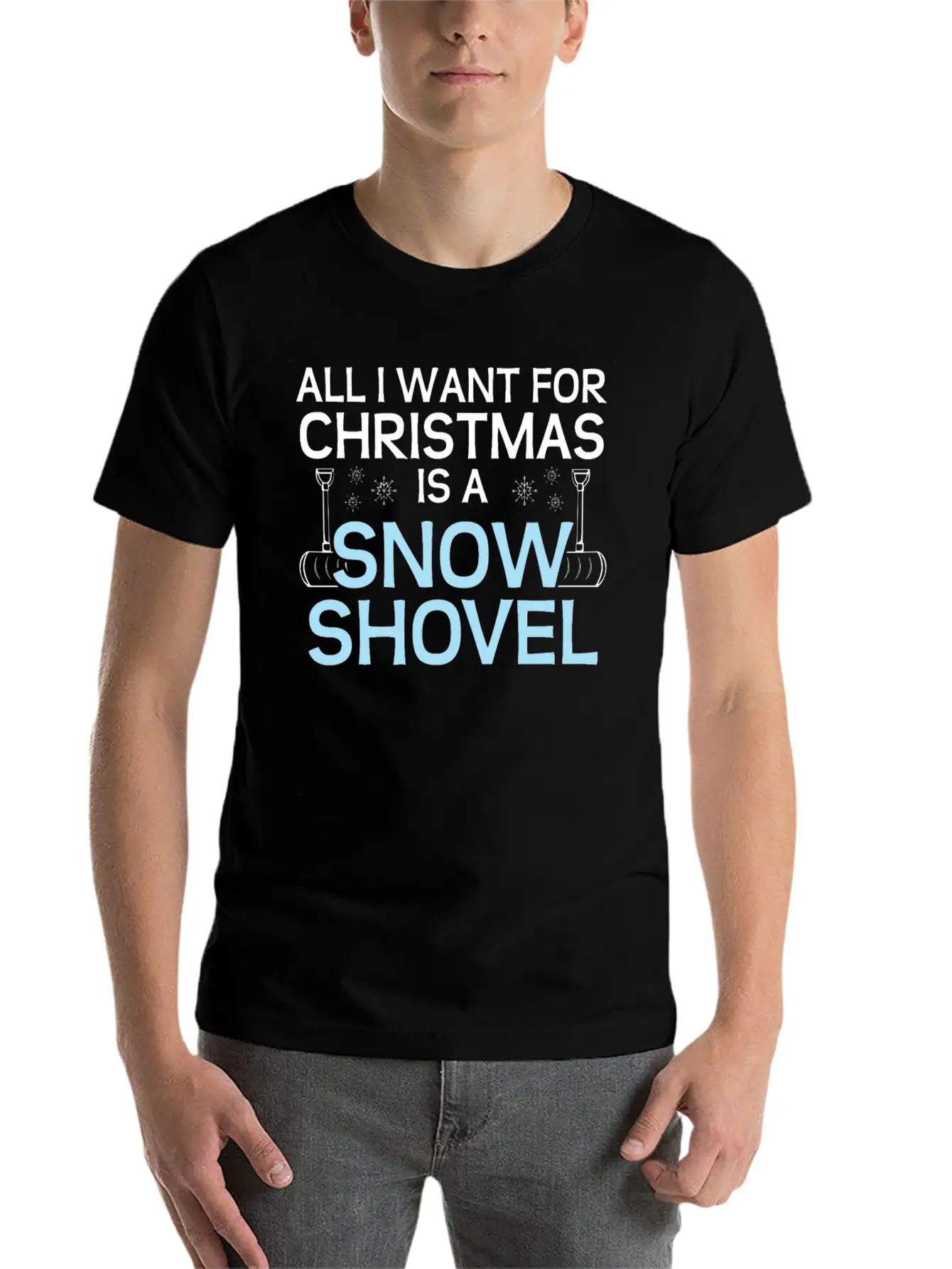 Snow Shovel Winter Ice Christmas Gift Classic Fit Graphic Tee For Daily Comfort – Unisex Cotton Shirt