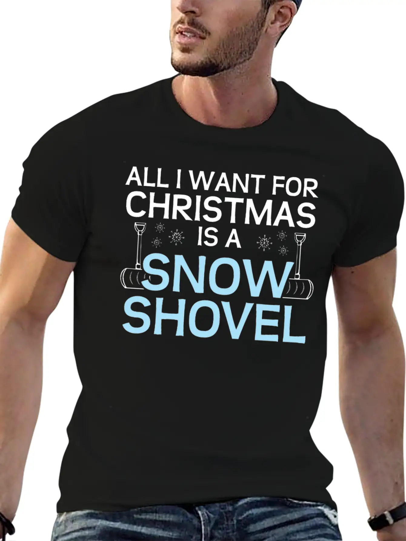 Snow Shovel Winter Ice Christmas Gift Classic Fit Graphic Tee For Daily Comfort – Unisex Cotton Shirt