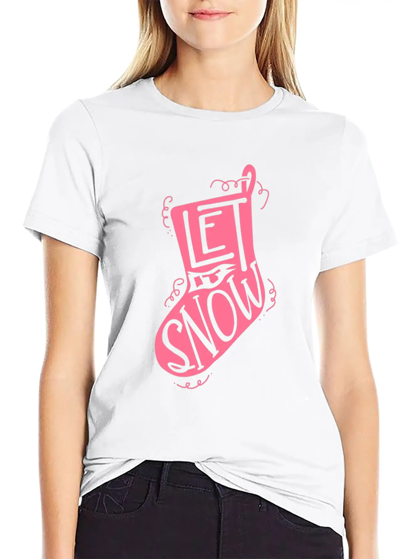 Snow Winter Sock Stylish Everyday T-Shirt – Unisex Basic Cotton Tee
