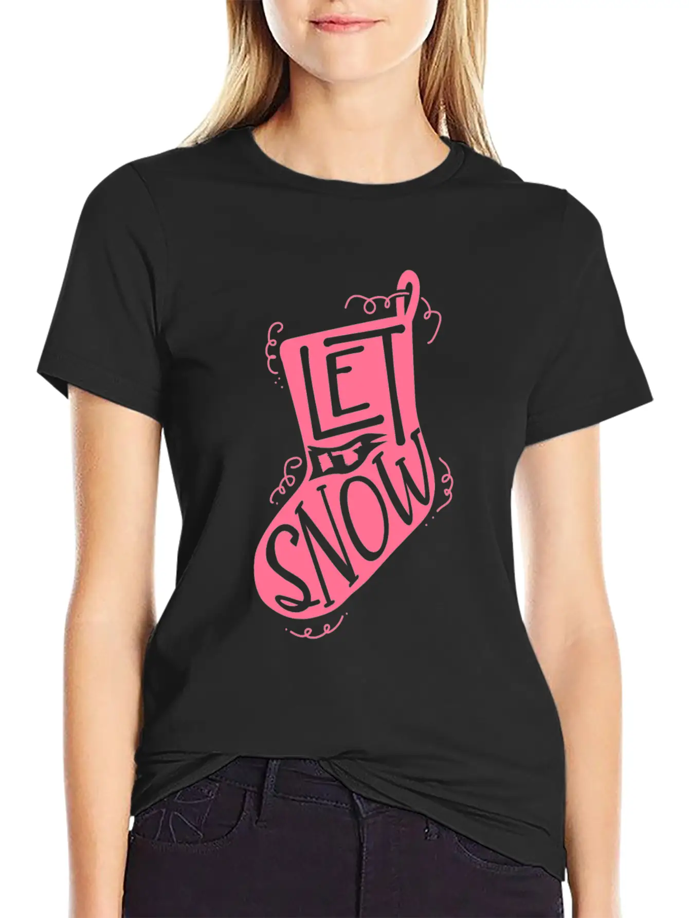 Snow Winter Sock Stylish Everyday T-Shirt – Unisex Basic Cotton Tee