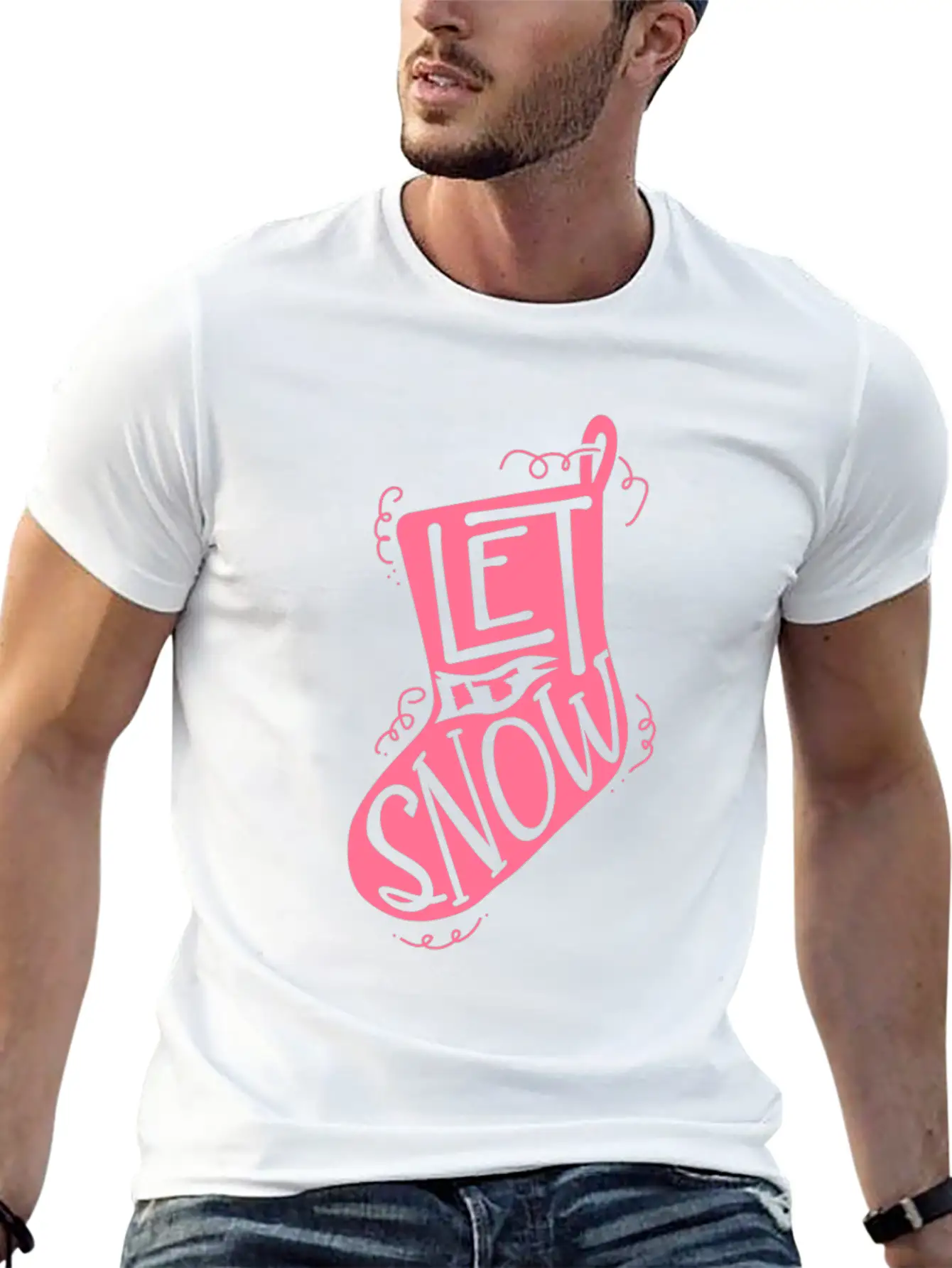 Snow Winter Sock Stylish Everyday T-Shirt – Unisex Basic Cotton Tee