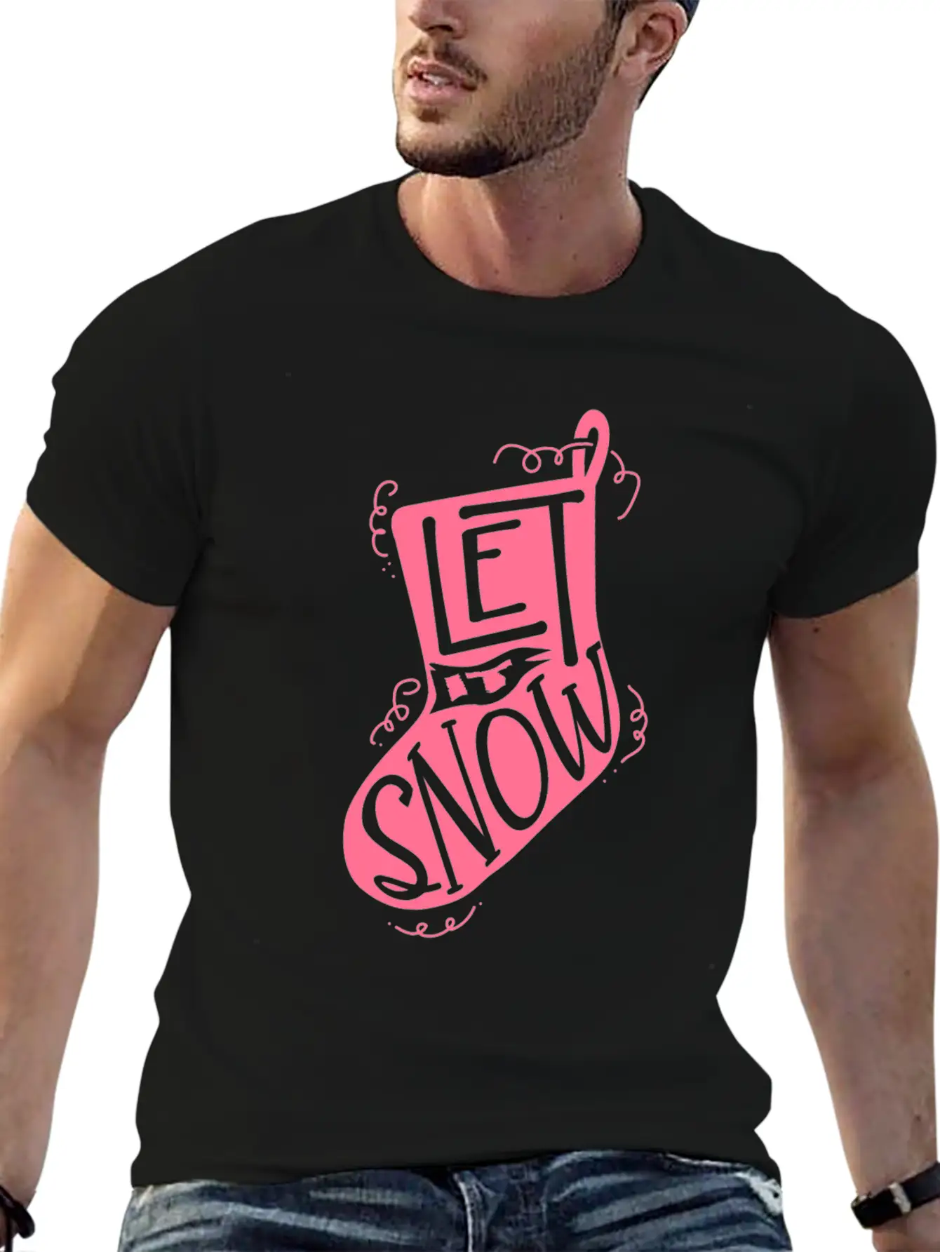 Snow Winter Sock Stylish Everyday T-Shirt – Unisex Basic Cotton Tee