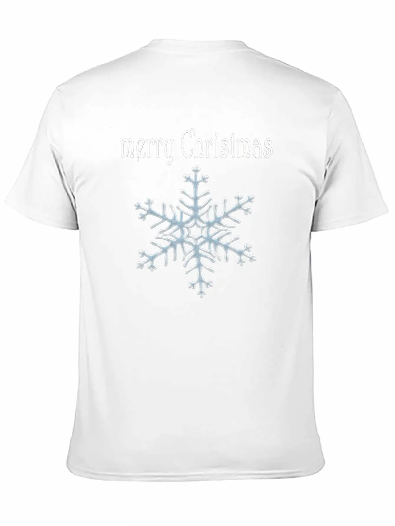 Snowflake Design Basic Graphic T-Shirt – Daily Comfort In Soft Cotton
