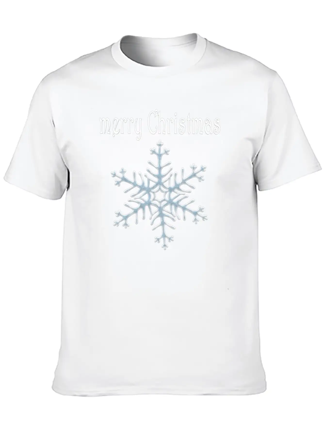 Snowflake Design Basic Graphic T-Shirt – Daily Comfort In Soft Cotton