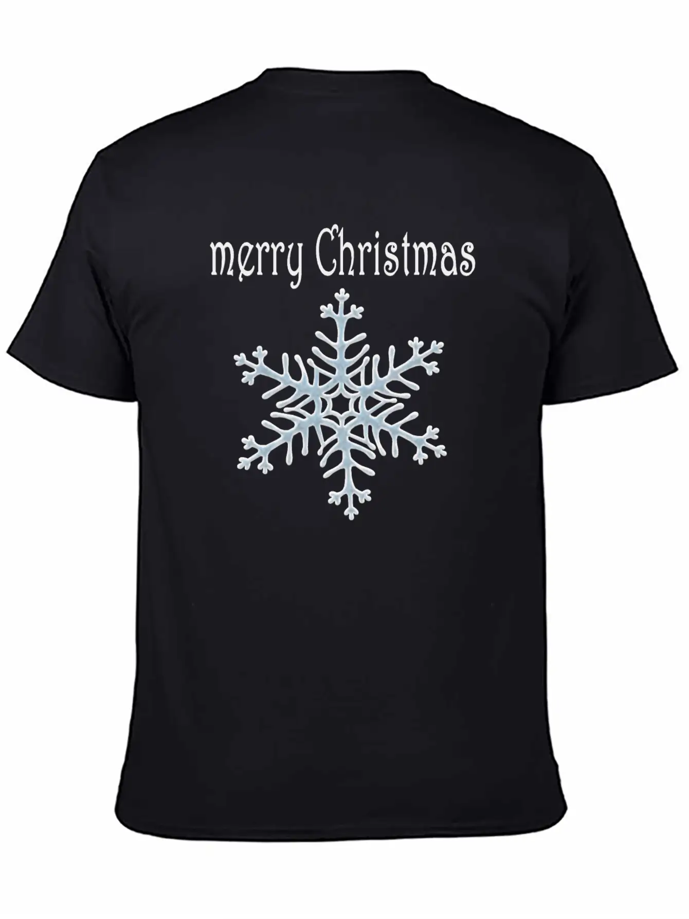 Snowflake Design Basic Graphic T-Shirt – Daily Comfort In Soft Cotton