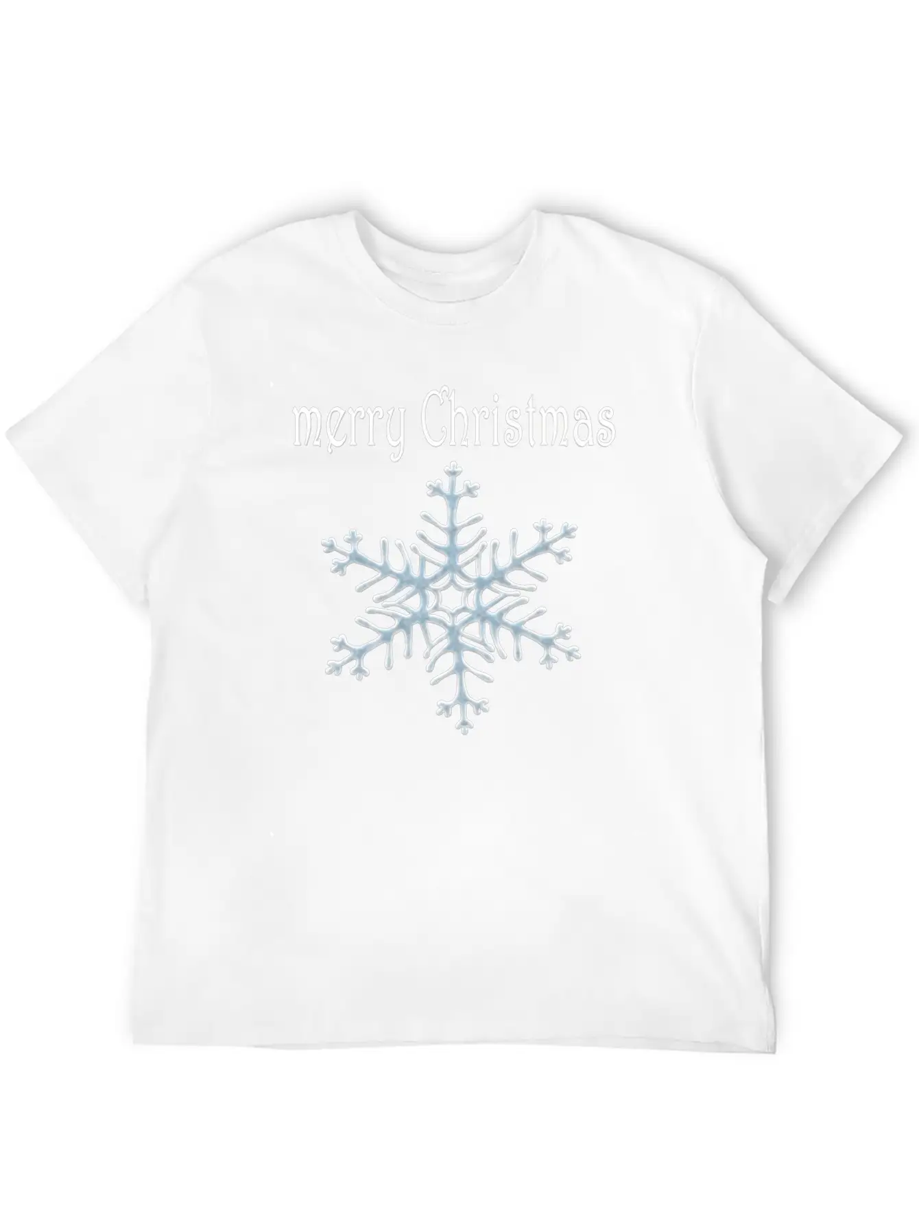 Snowflake Design Basic Graphic T-Shirt – Daily Comfort In Soft Cotton
