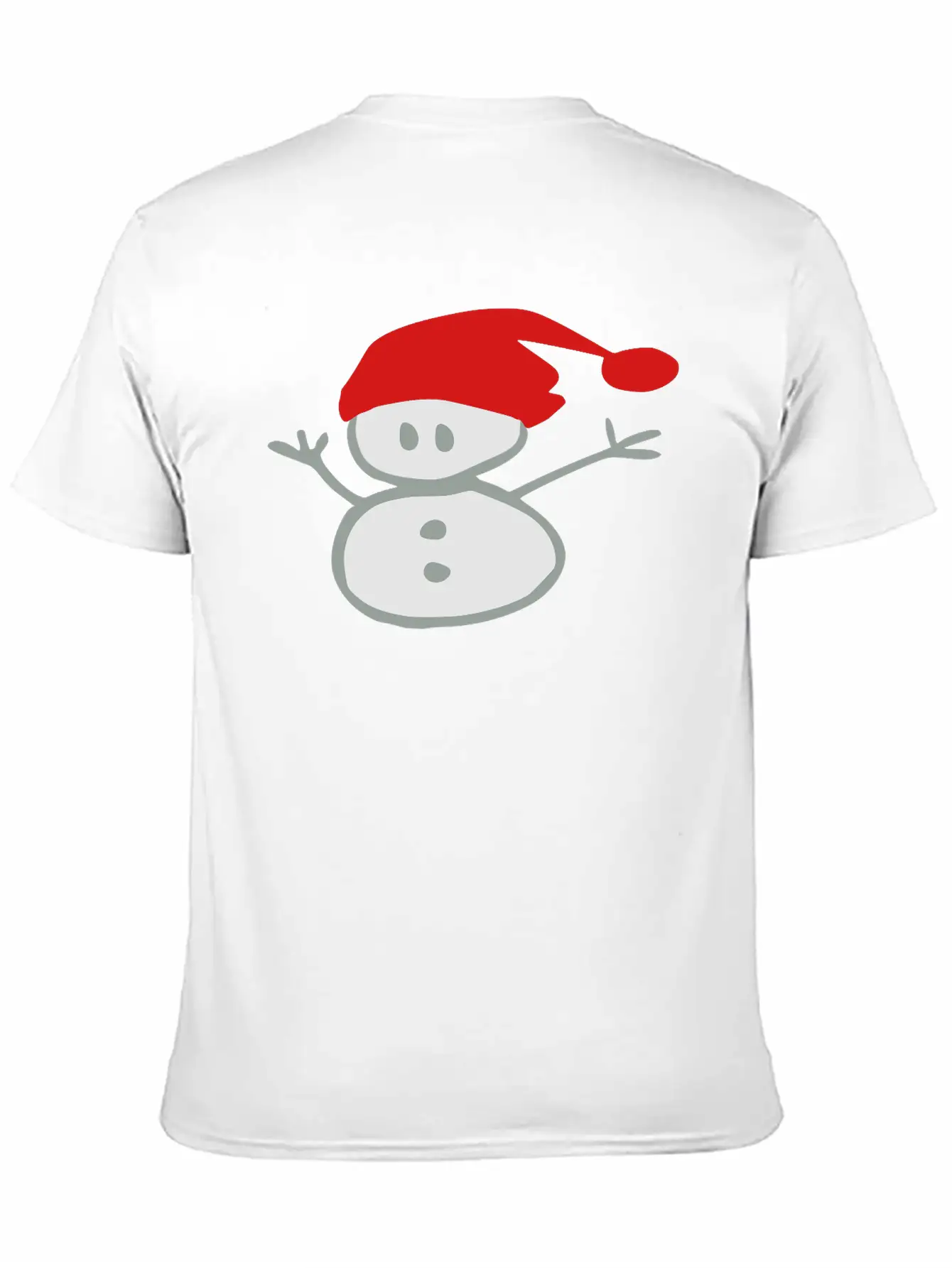 Snowman & Santa_hat Vector Art Soft Cotton Short Sleeve Tee – Unisex Wardrobe Staple