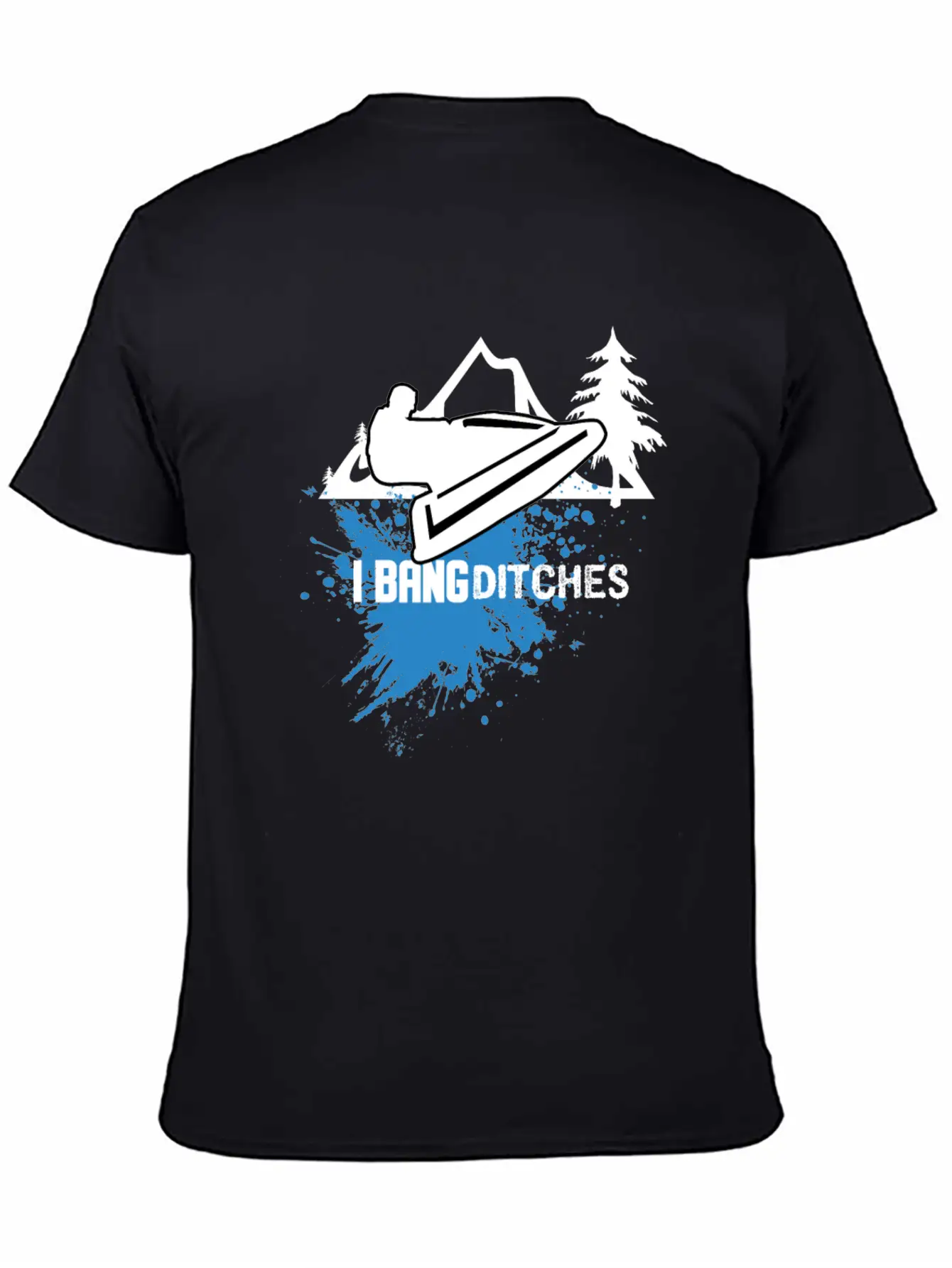 Snowmobile Ski Skiing Snowboard Snowman Snow Stunt Relaxed Everyday Tee – Lightweight And Durable Cotton