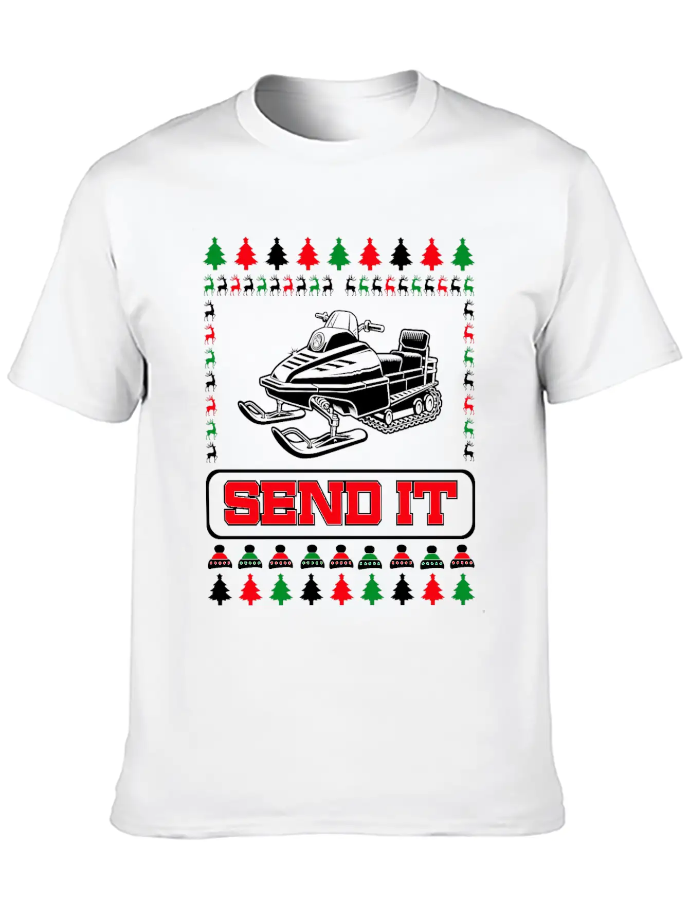 Snowmobile Snow Machine Basic Graphic T-Shirt – Daily Comfort In Soft Cotton