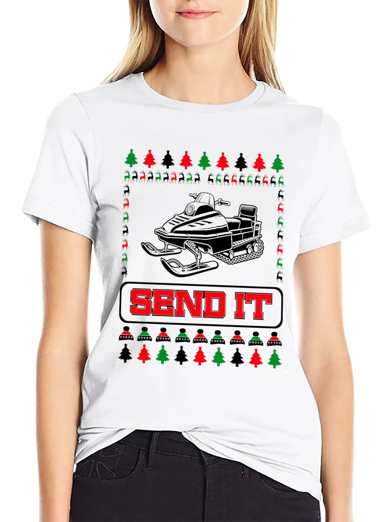 Snowmobile Snow Machine Basic Graphic T-Shirt – Daily Comfort In Soft Cotton