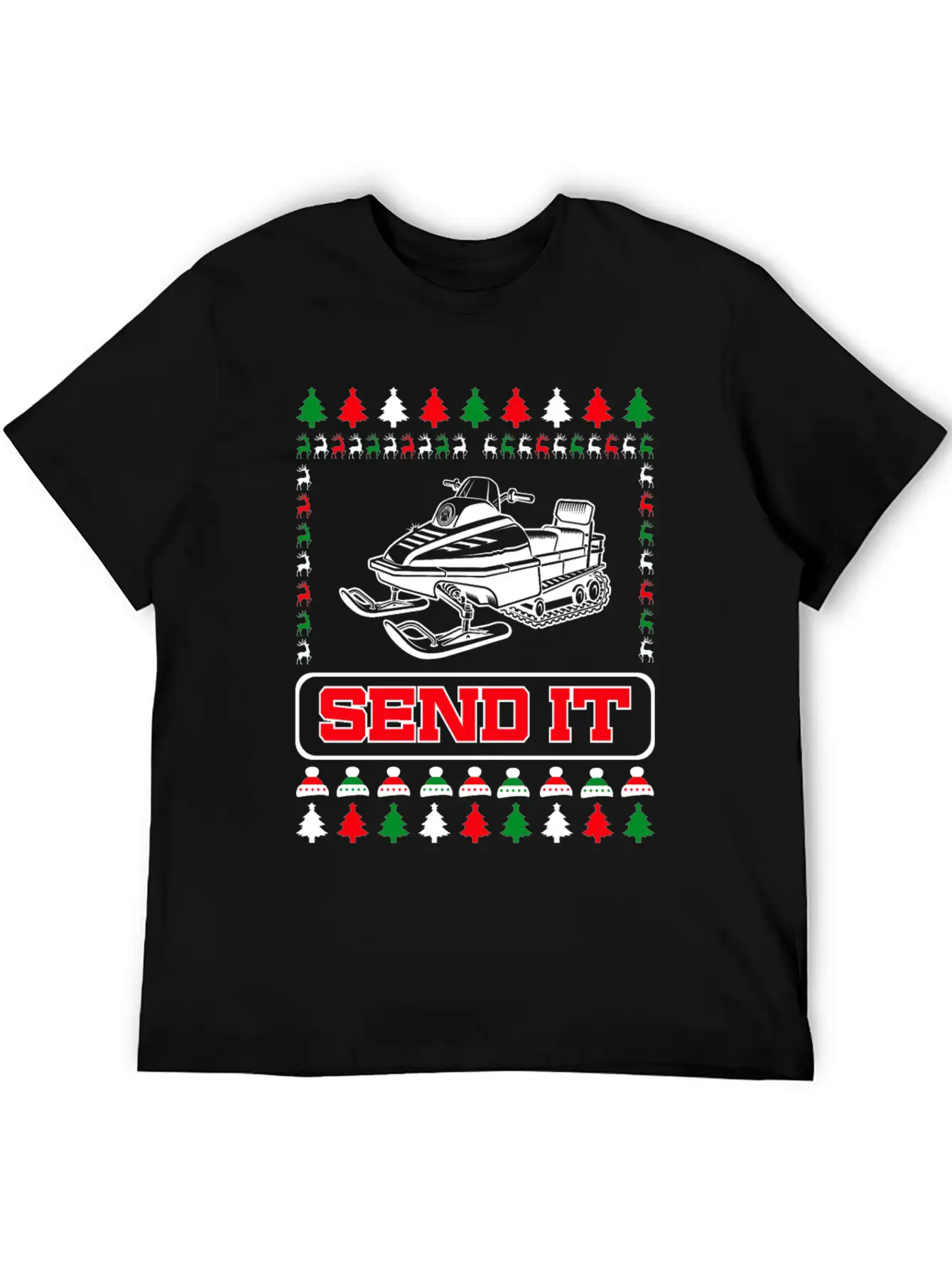 Snowmobile Snow Machine Basic Graphic T-Shirt – Daily Comfort In Soft Cotton