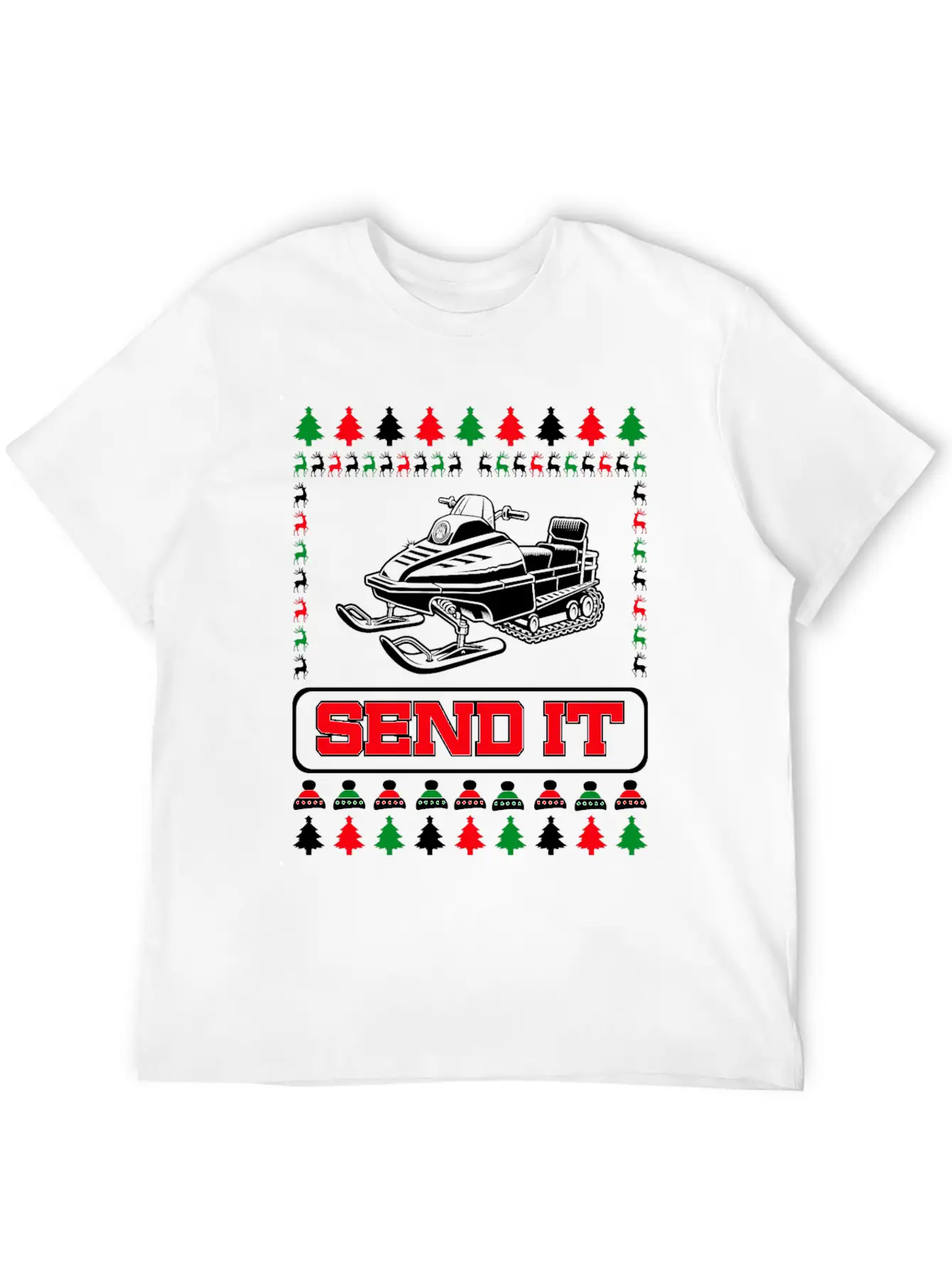 Snowmobile Snow Machine Basic Graphic T-Shirt – Daily Comfort In Soft Cotton