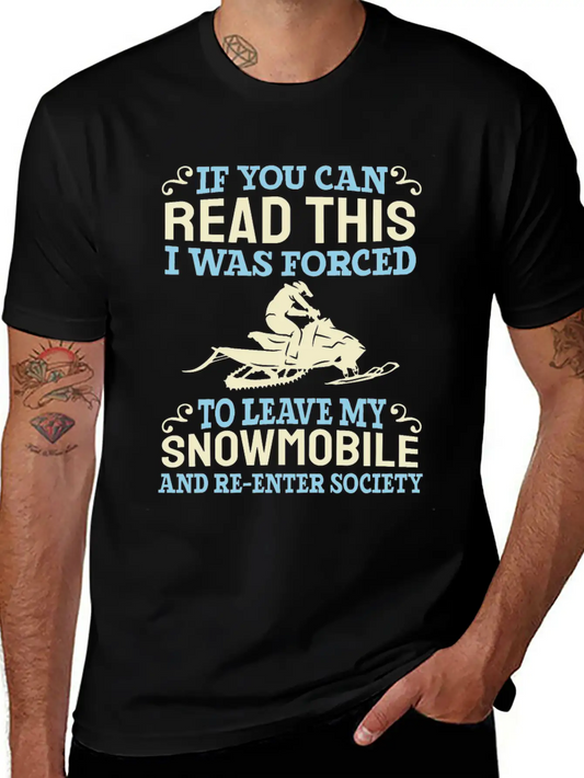 Snowmobile Snow Machine Lightweight Cotton T-Shirt – Daily Comfort Graphic Shirt