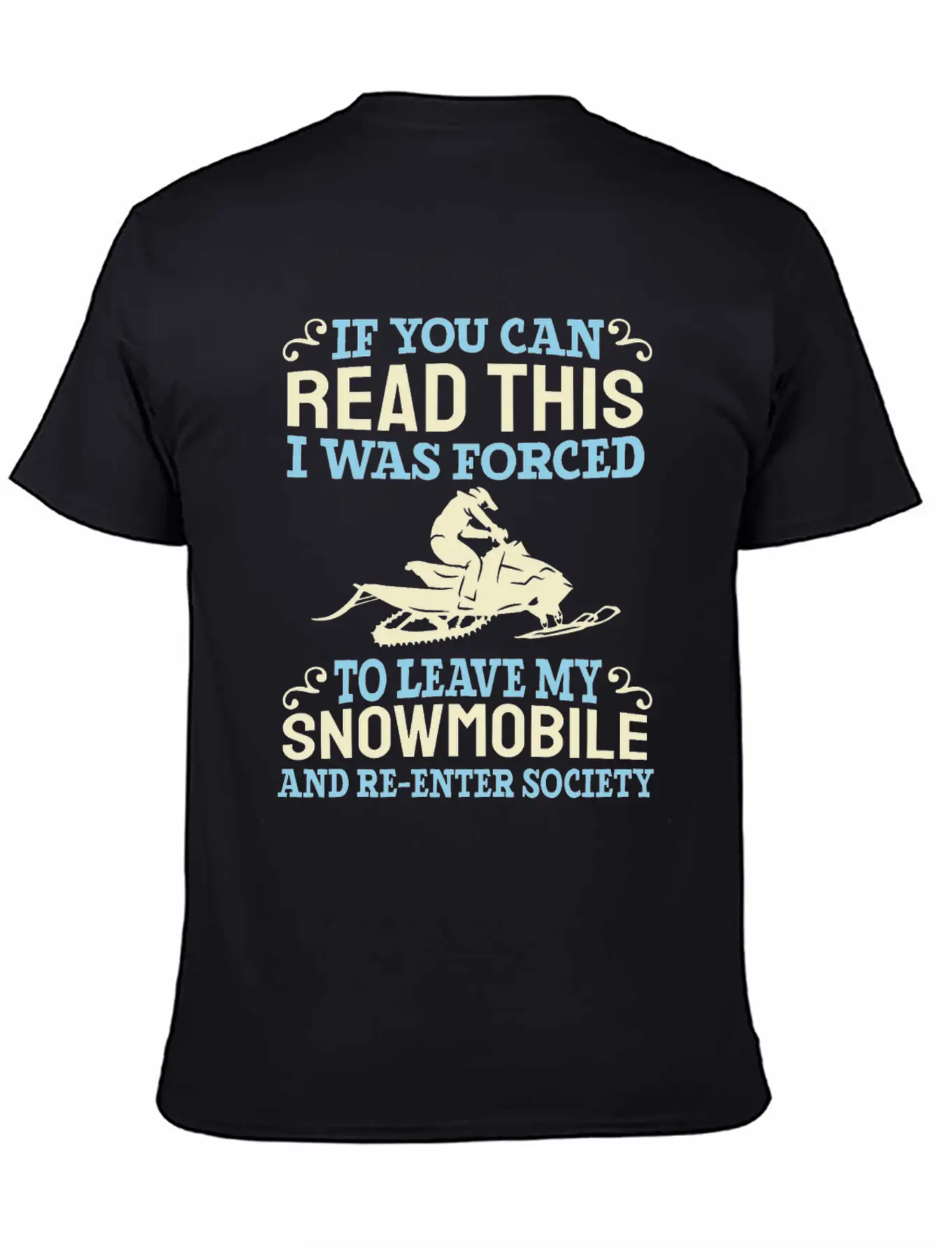 Snowmobile Snow Machine Lightweight Cotton T-Shirt – Daily Comfort Graphic Shirt