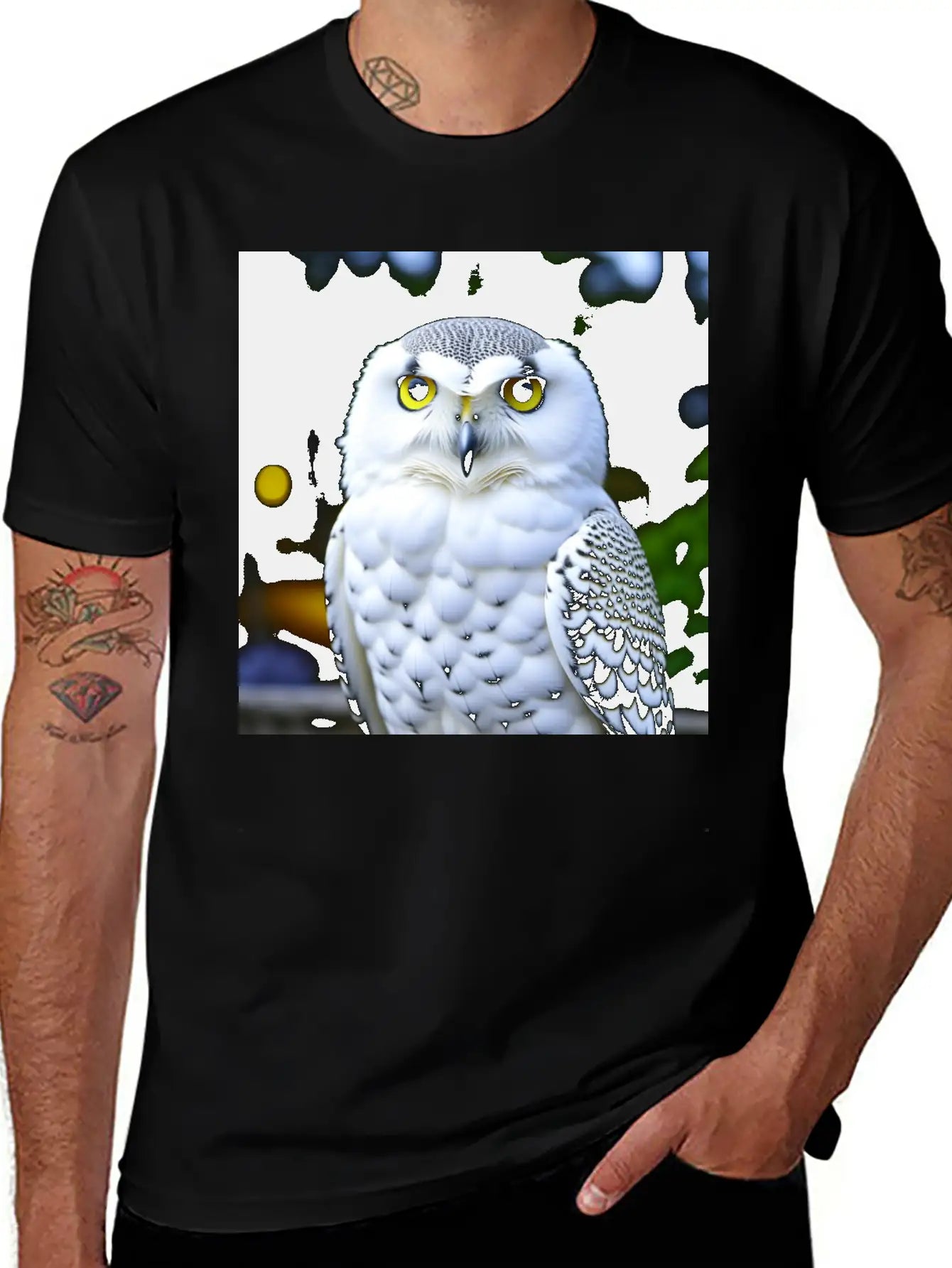 Snowy Owl Graphic Basic Graphic T-Shirt – Daily Comfort In Soft Cotton