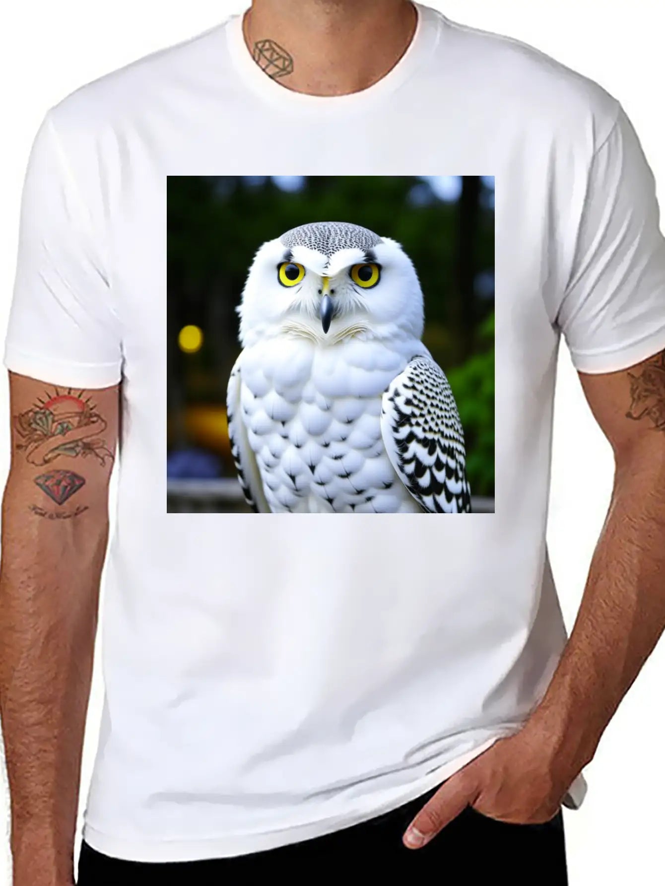 Snowy Owl Graphic Basic Graphic T-Shirt – Daily Comfort In Soft Cotton