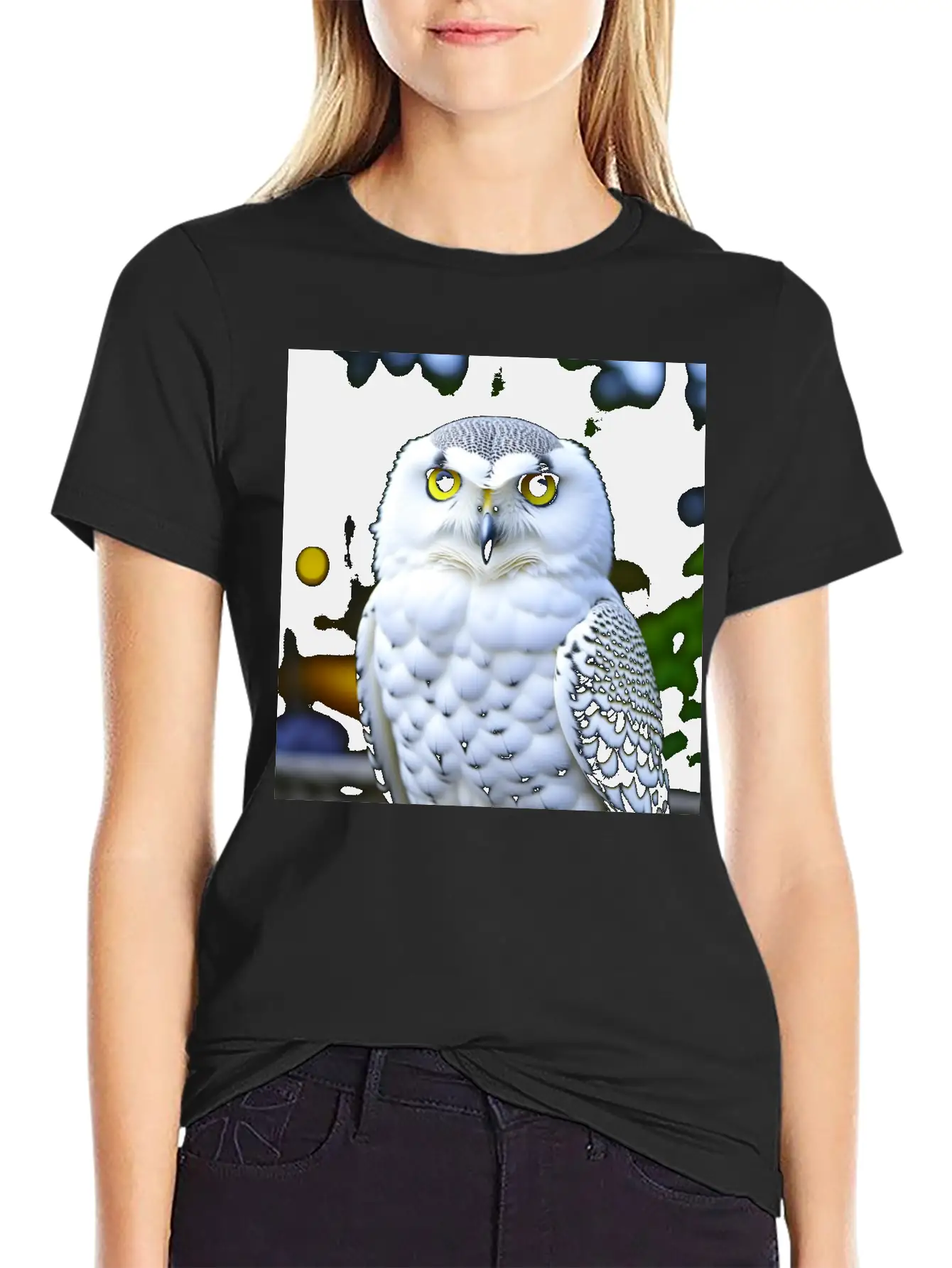 Snowy Owl Graphic Basic Graphic T-Shirt – Daily Comfort In Soft Cotton