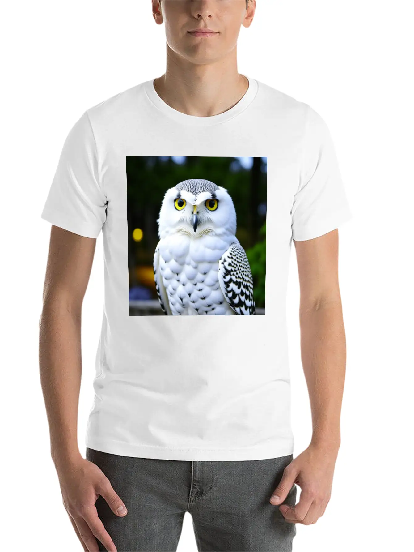Snowy Owl Graphic Basic Graphic T-Shirt – Daily Comfort In Soft Cotton