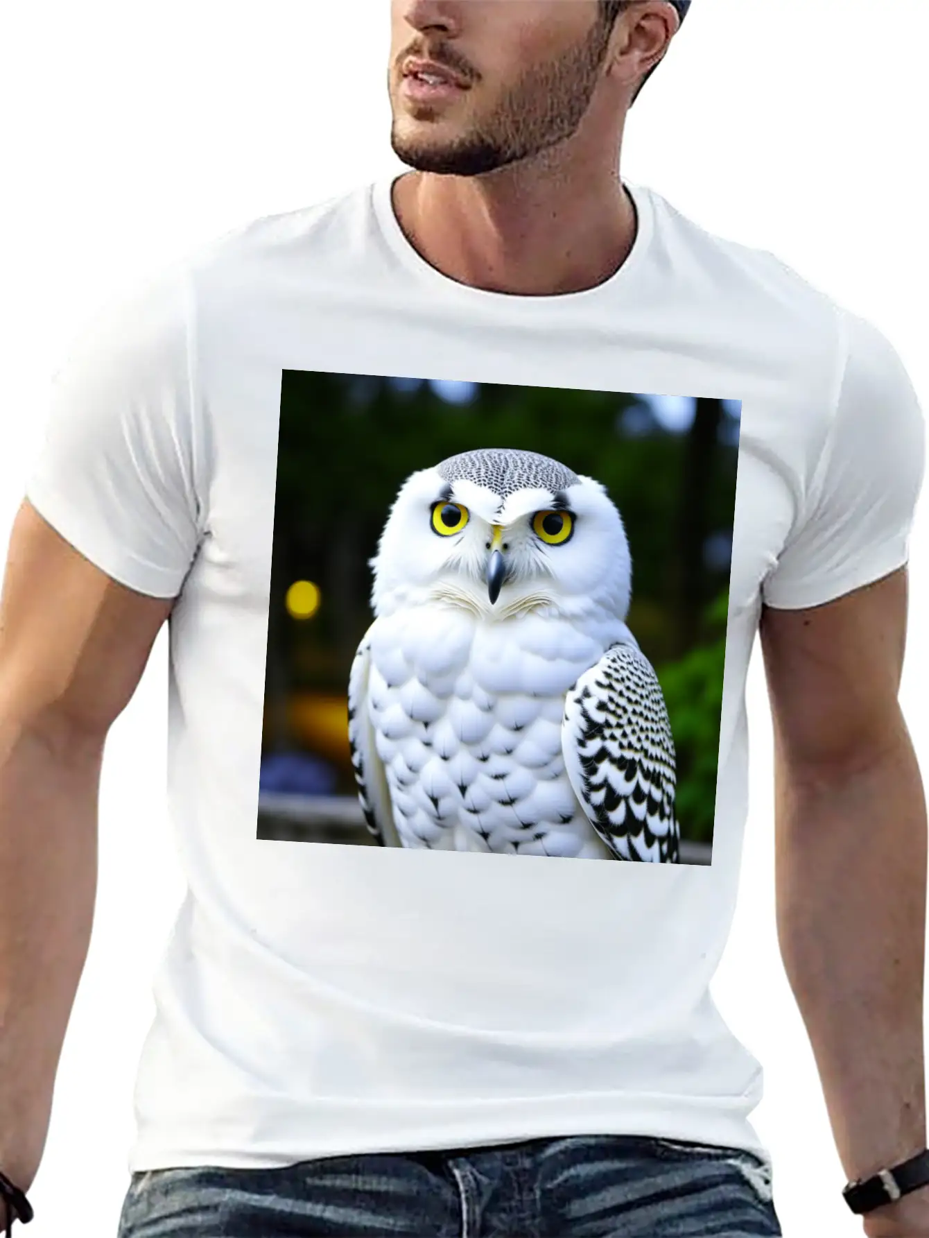 Snowy Owl Graphic Basic Graphic T-Shirt – Daily Comfort In Soft Cotton