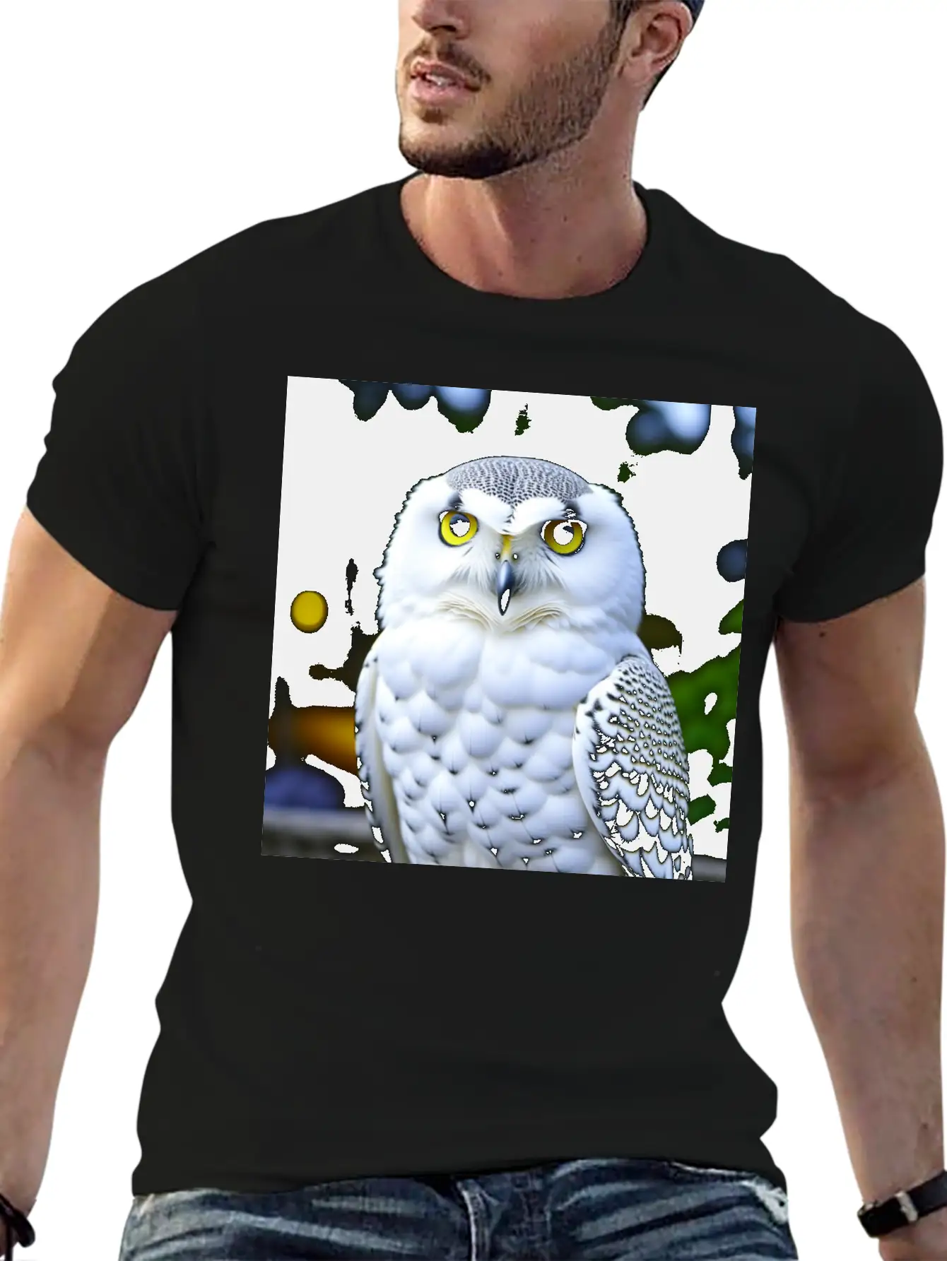 Snowy Owl Graphic Basic Graphic T-Shirt – Daily Comfort In Soft Cotton