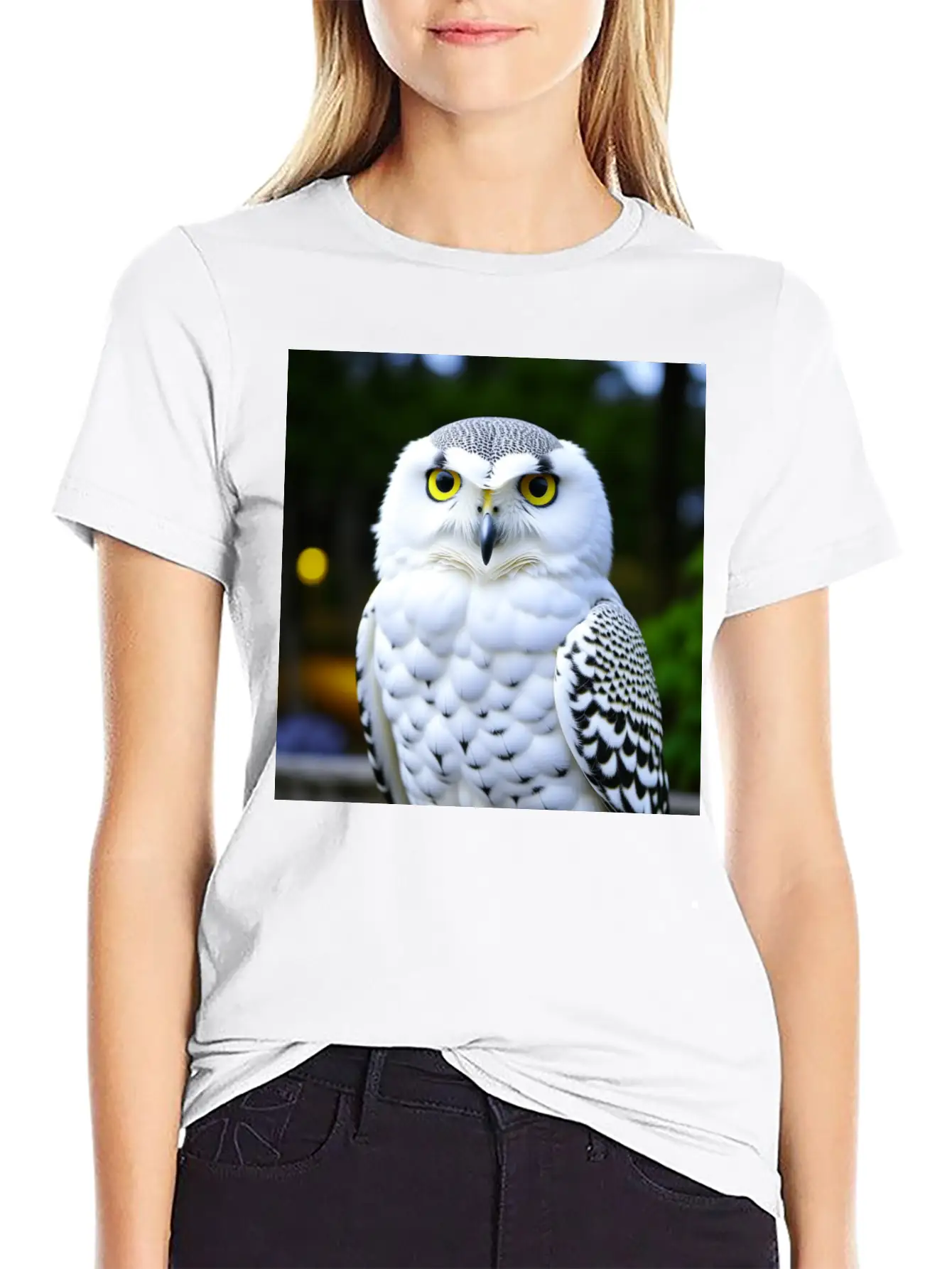 Snowy Owl Graphic Basic Graphic T-Shirt – Daily Comfort In Soft Cotton