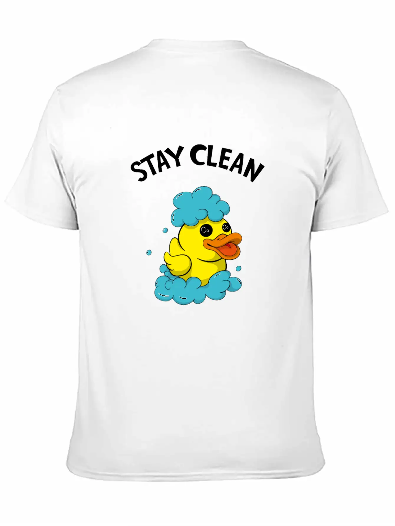Soapmaker Stay Clean Funny Bath Duck Basic Graphic T-Shirt – Daily Comfort In Soft Cotton