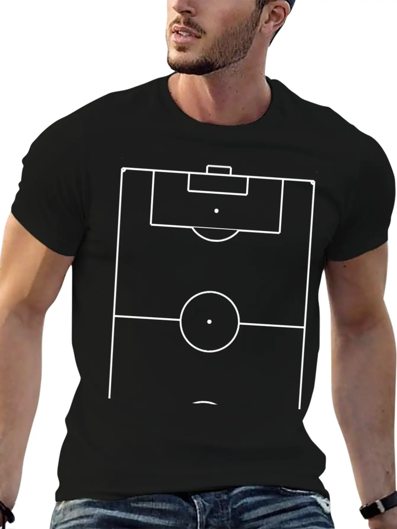 Soccer Field As Tactics Board Football Jack Joblin Modern Fit Casual T-Shirt – Clean And Versatile Design