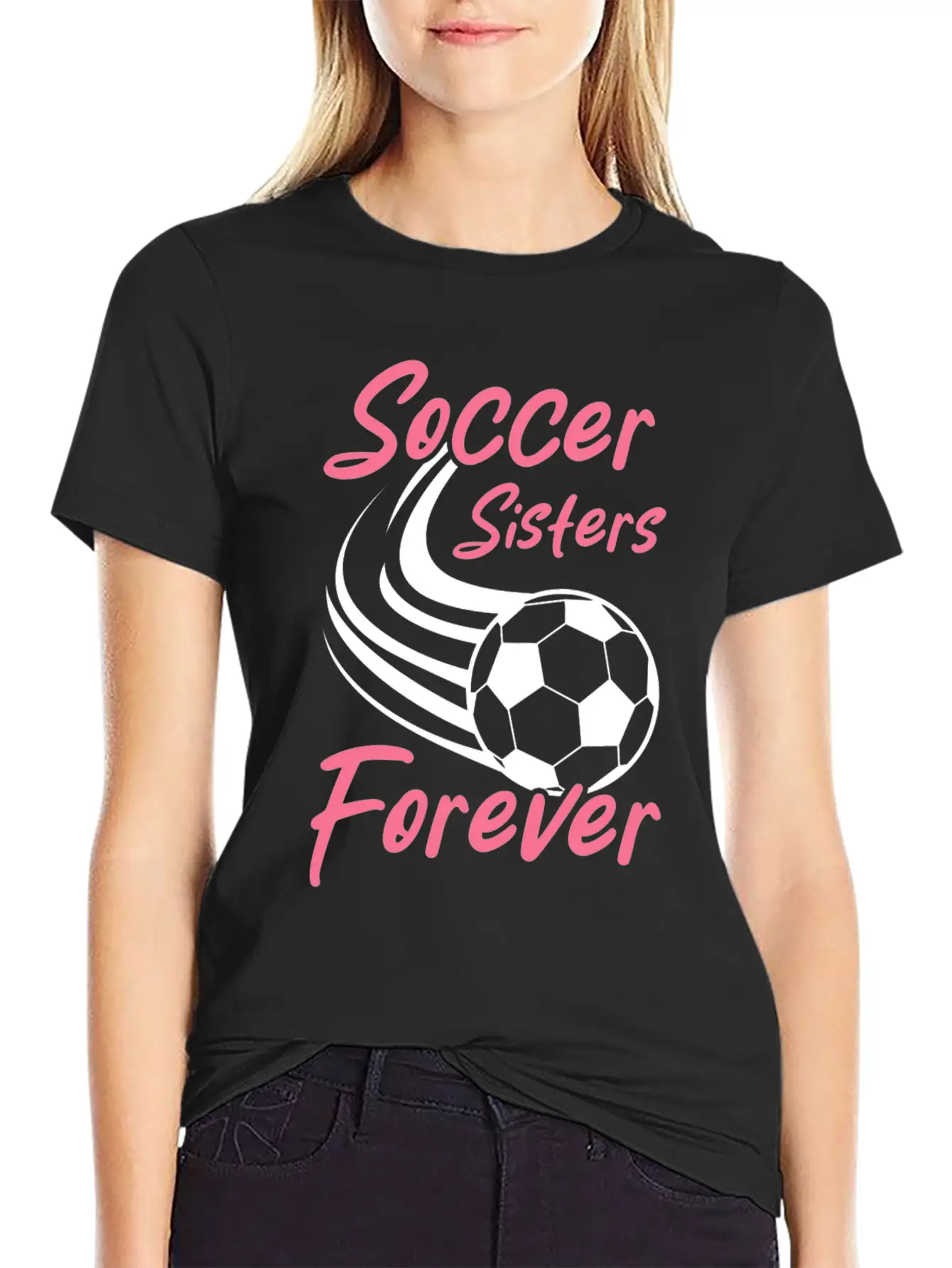 Soccer Girl Team Outfit For Players + Fans Essential Cotton Tee For Daily Outfits – Unisex Style