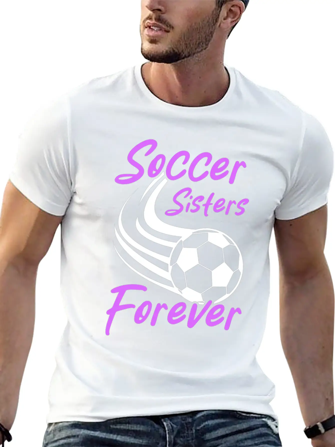 Soccer Girl Team Outfit For Players + Fans Lightweight Cotton T-Shirt – Daily Comfort Graphic Shirt
