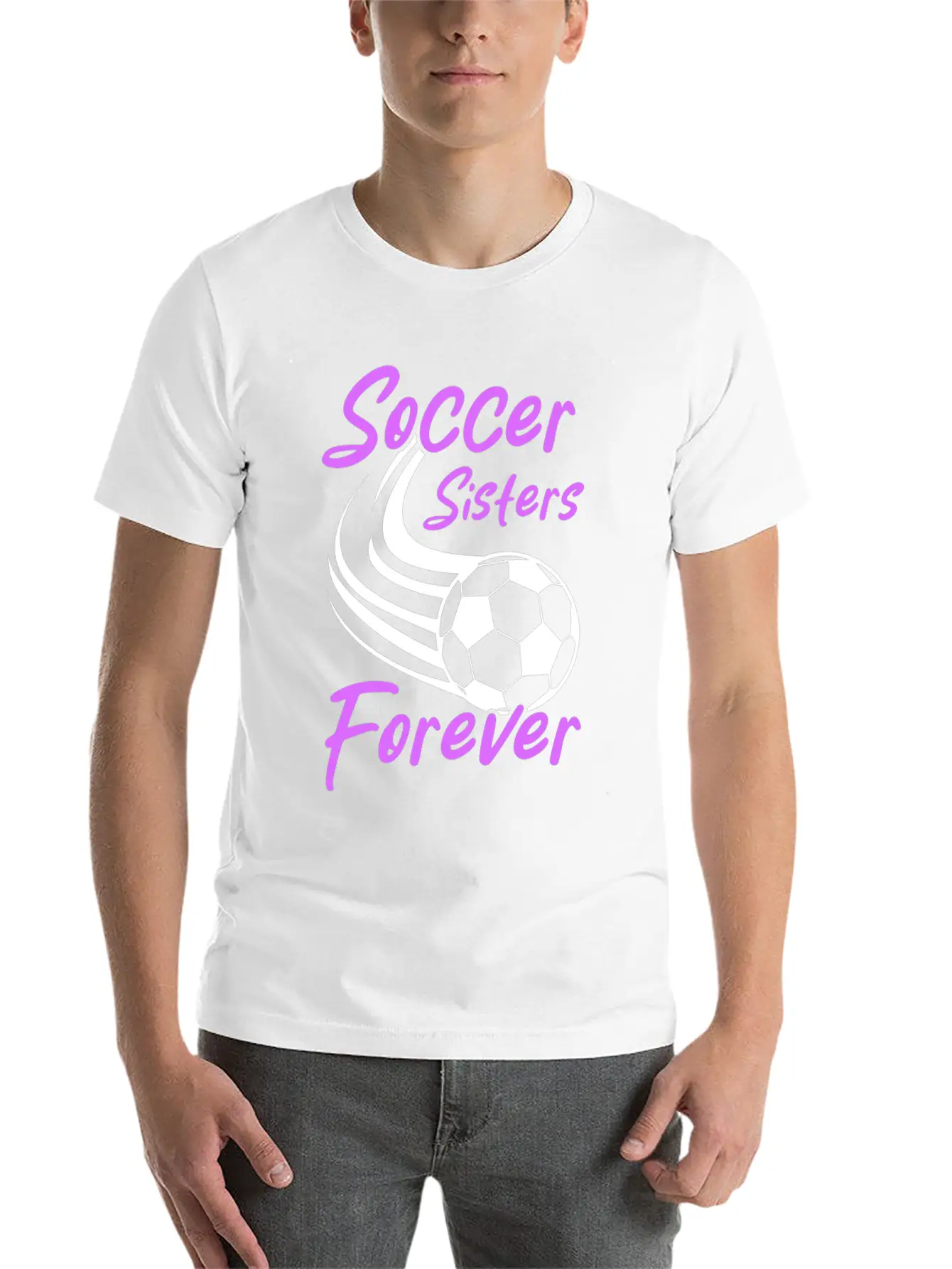 Soccer Girl Team Outfit For Players + Fans Lightweight Cotton T-Shirt – Daily Comfort Graphic Shirt