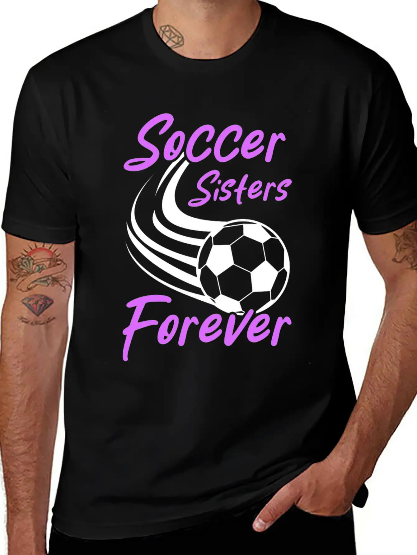 Soccer Girl Team Outfit For Players + Fans Lightweight Cotton T-Shirt – Daily Comfort Graphic Shirt