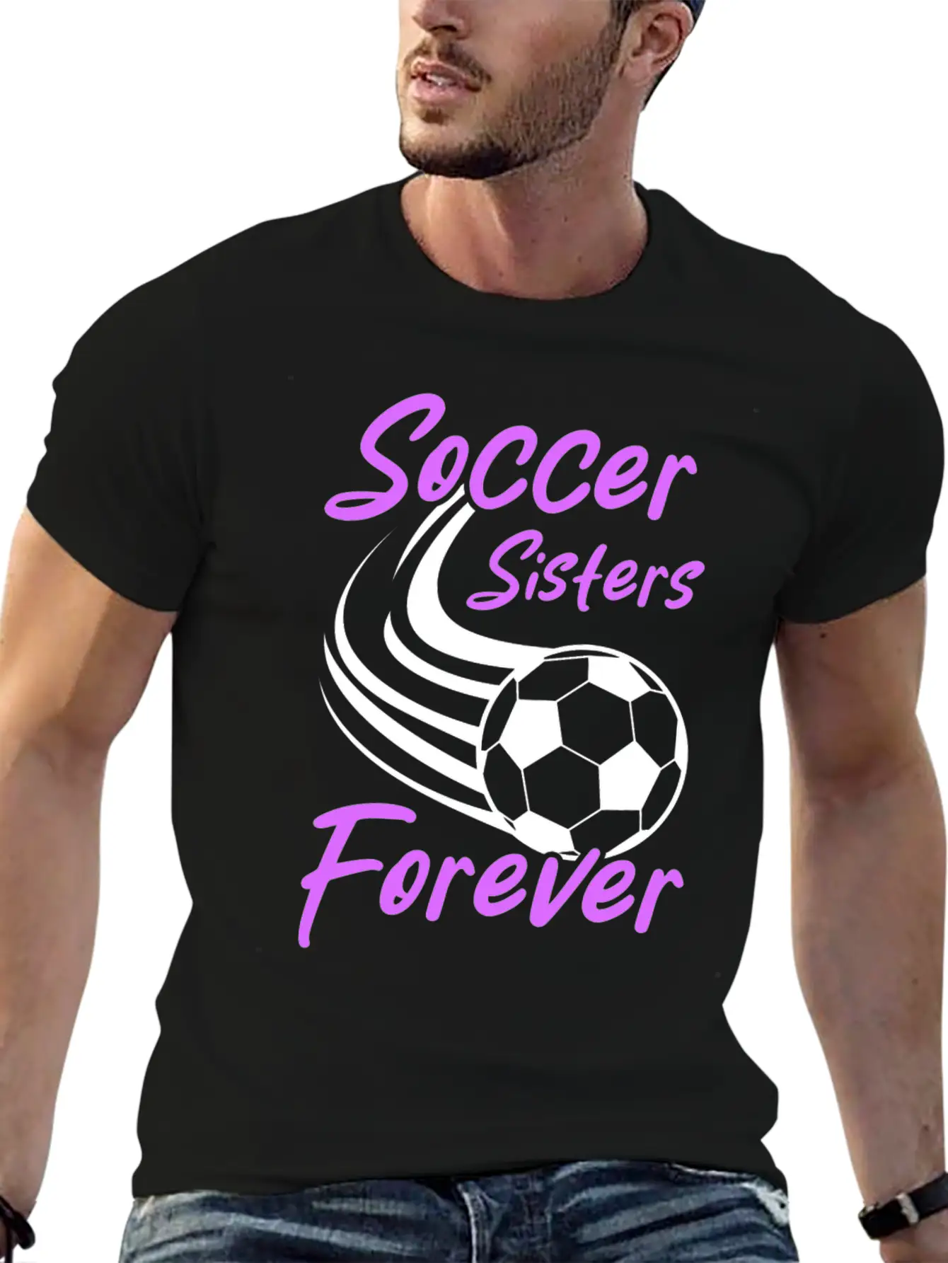 Soccer Girl Team Outfit For Players + Fans Lightweight Cotton T-Shirt – Daily Comfort Graphic Shirt