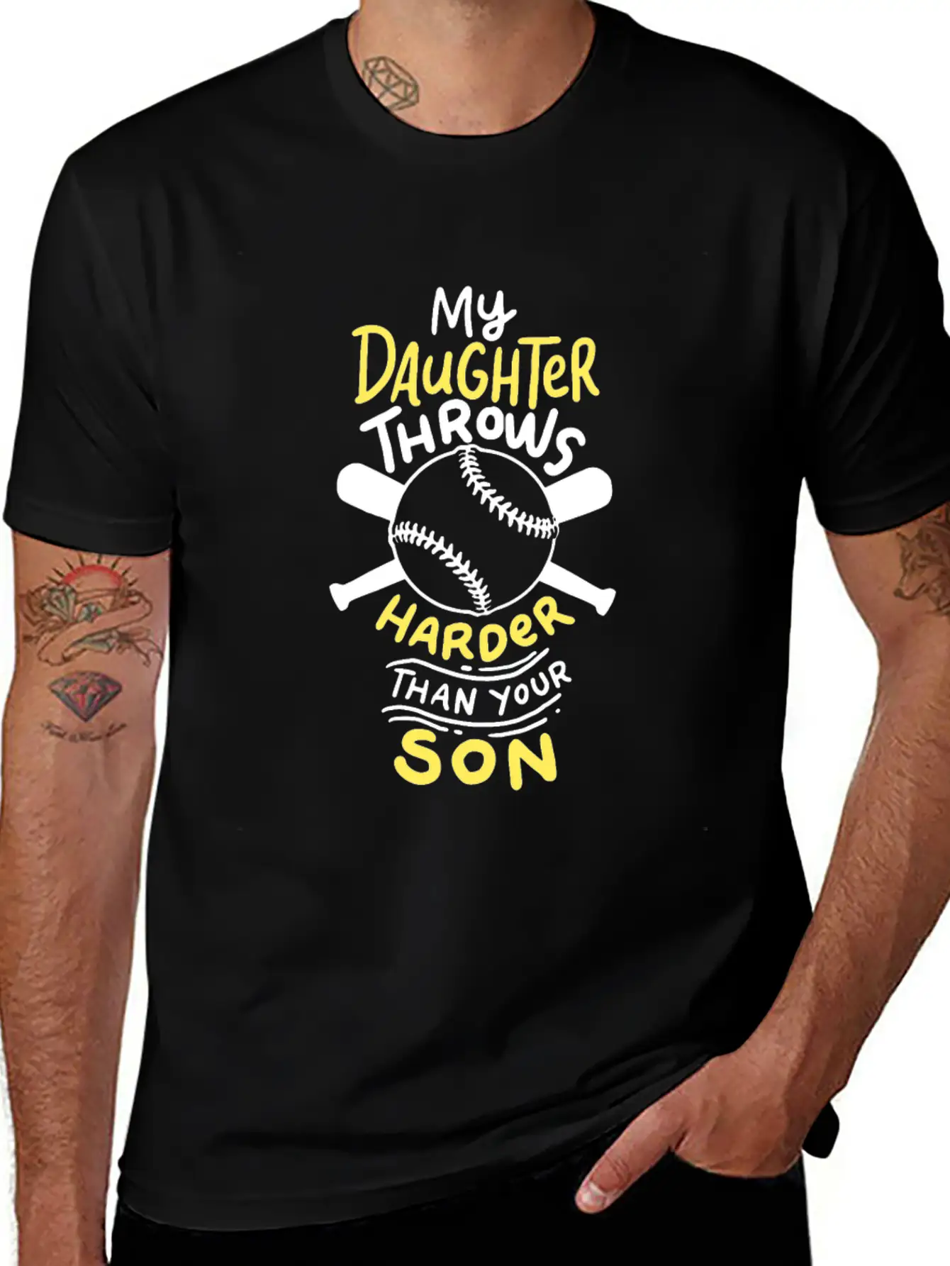 Softball: My Daughter Throws Harder Than Your Son Soft Cotton Short Sleeve Tee – Unisex Wardrobe Staple