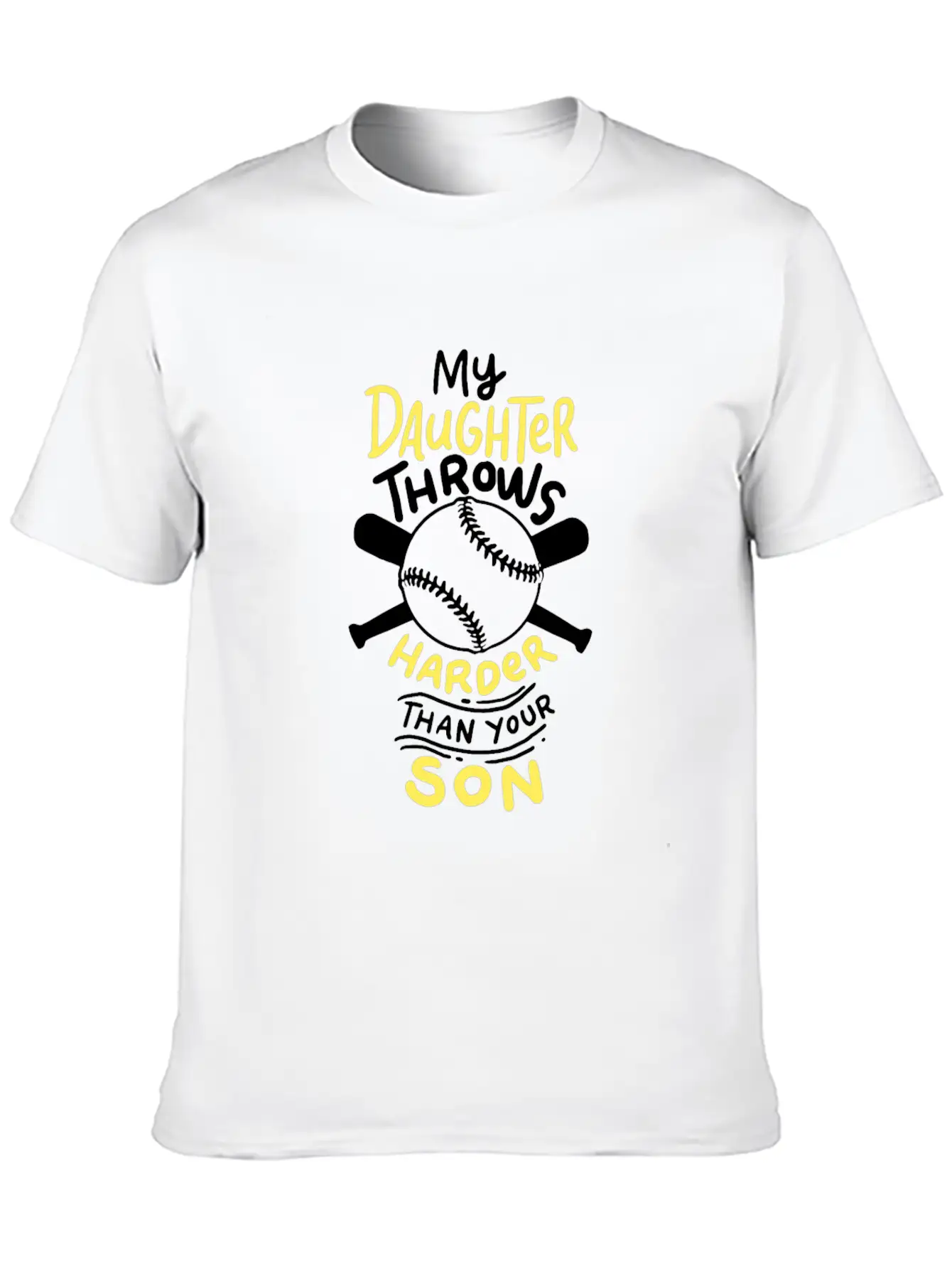 Softball: My Daughter Throws Harder Than Your Son Soft Cotton Short Sleeve Tee – Unisex Wardrobe Staple