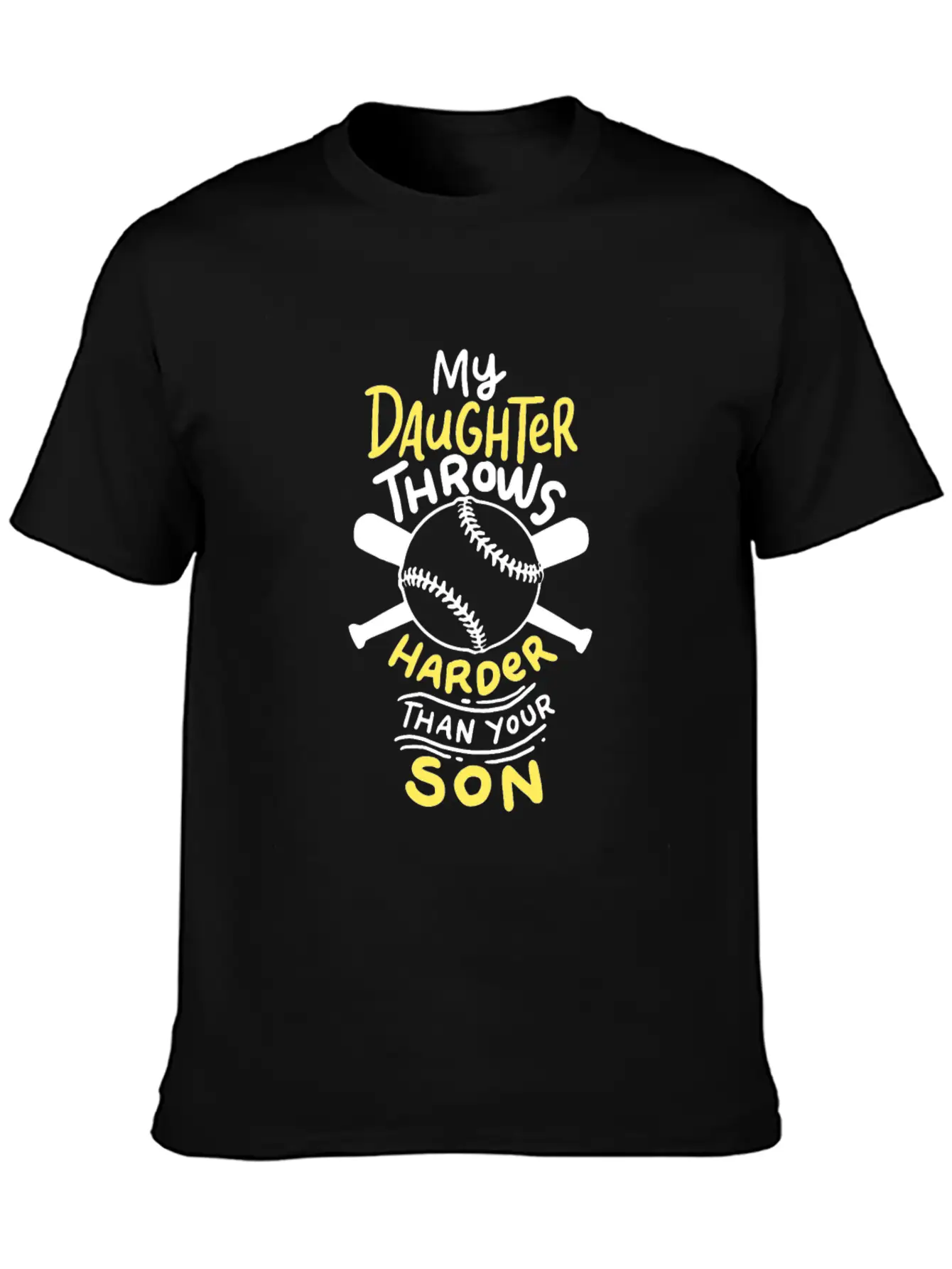 Softball: My Daughter Throws Harder Than Your Son Soft Cotton Short Sleeve Tee – Unisex Wardrobe Staple
