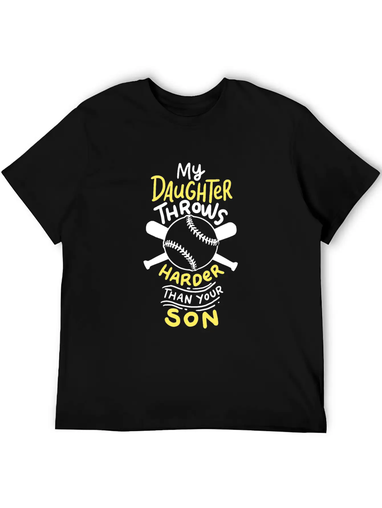Softball: My Daughter Throws Harder Than Your Son Soft Cotton Short Sleeve Tee – Unisex Wardrobe Staple