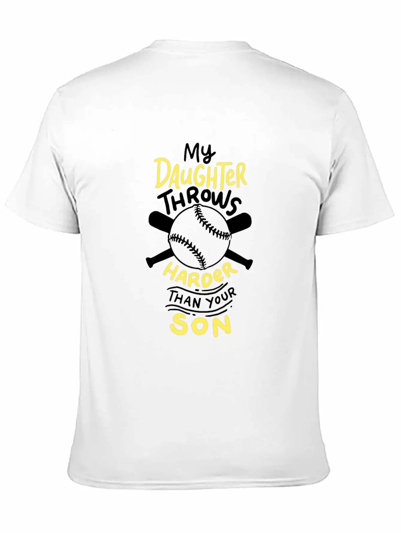 Softball: My Daughter Throws Harder Than Your Son Soft Cotton Short Sleeve Tee – Unisex Wardrobe Staple
