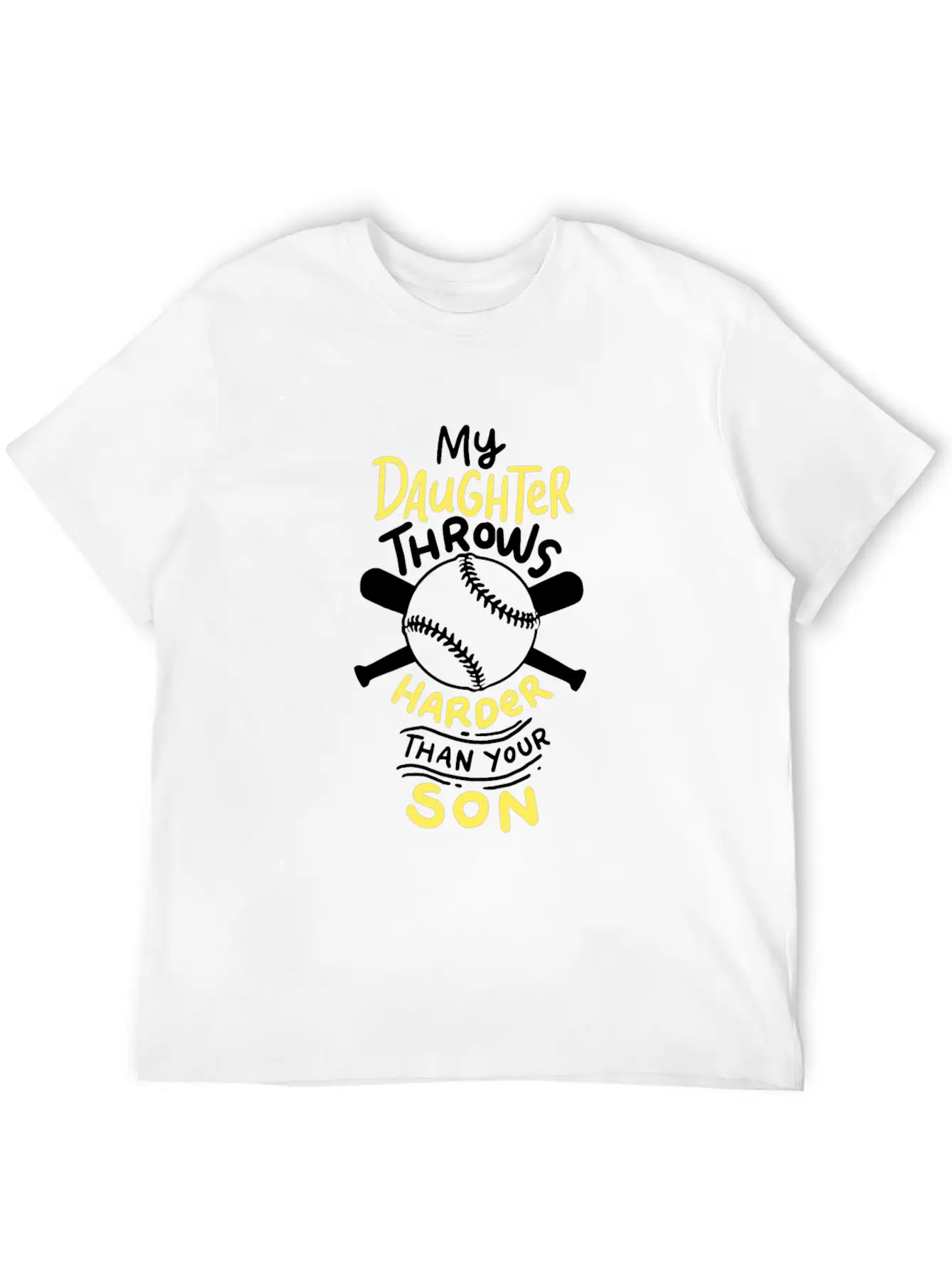 Softball: My Daughter Throws Harder Than Your Son Soft Cotton Short Sleeve Tee – Unisex Wardrobe Staple